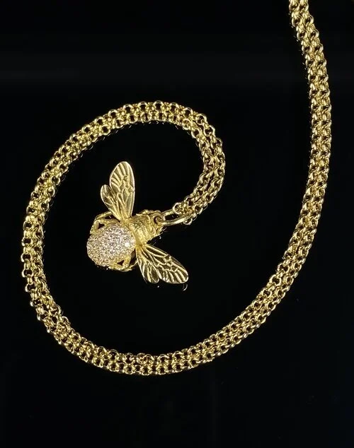 Yeloow Bee necklace