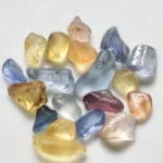 Rough water worn sapphires