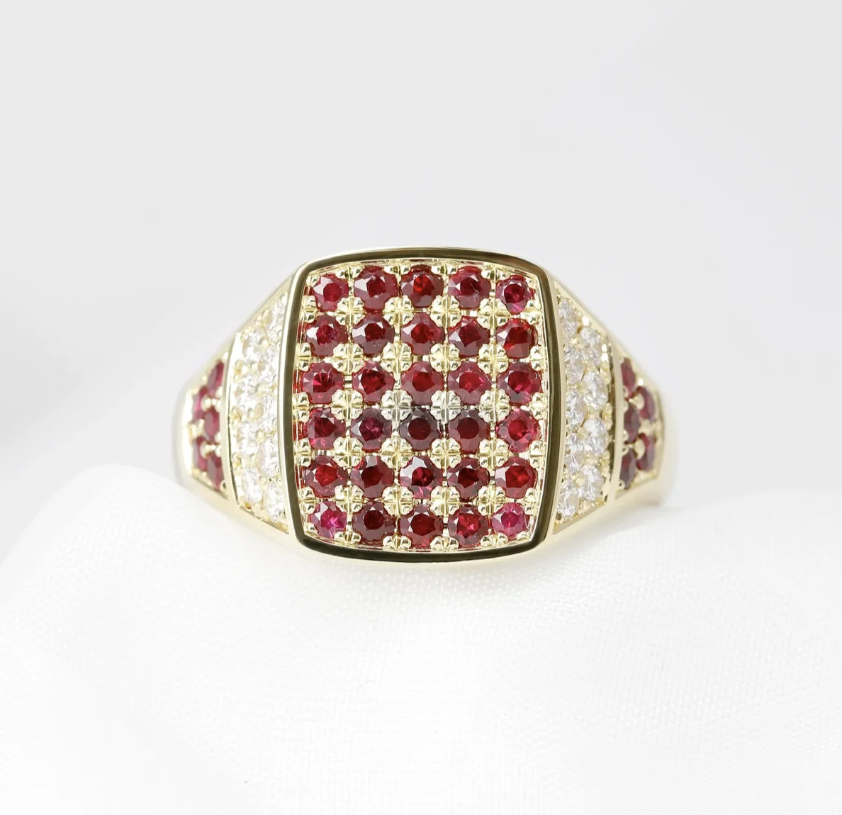 Bespoke Commission: Rubies & Diamonds in 18ct Yellow Gold