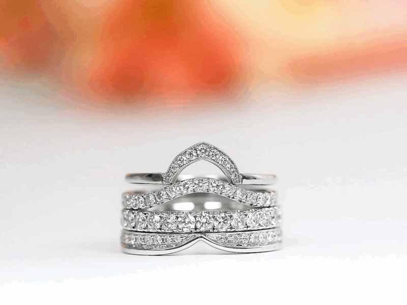Shaped-to-fit wedding bands