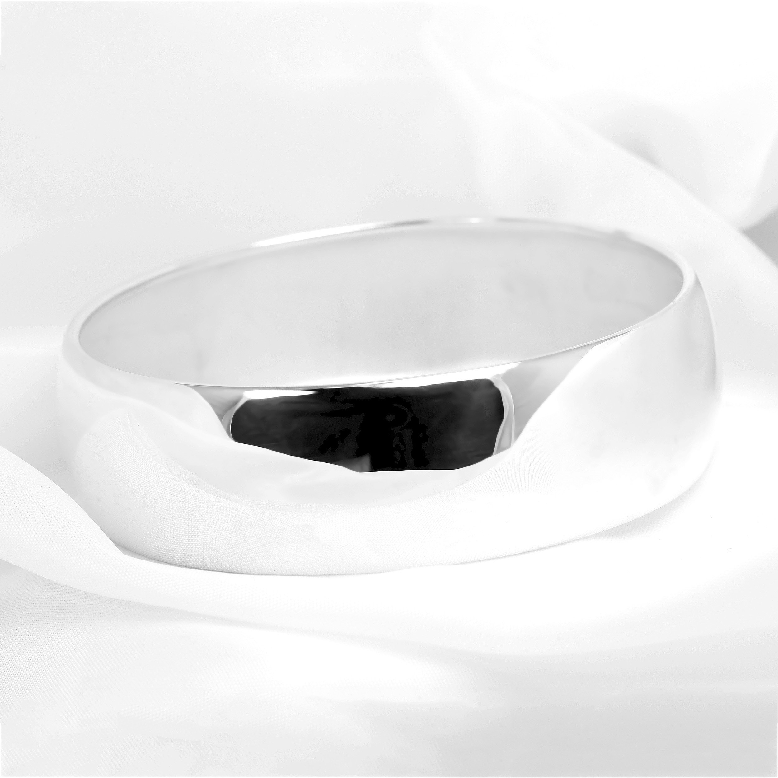 Wide Silver Cuff Bangle