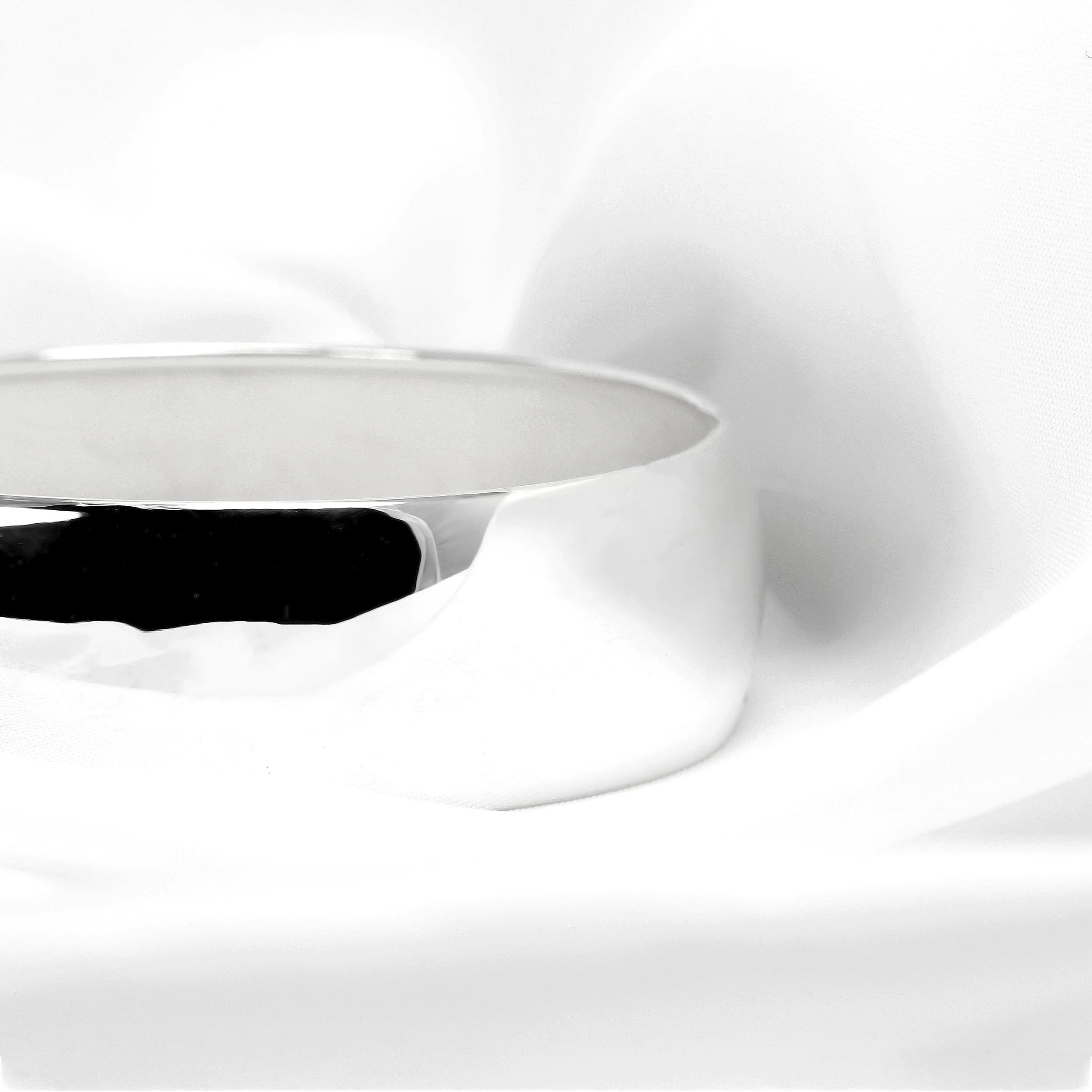 Wide Silver Cuff Bangle