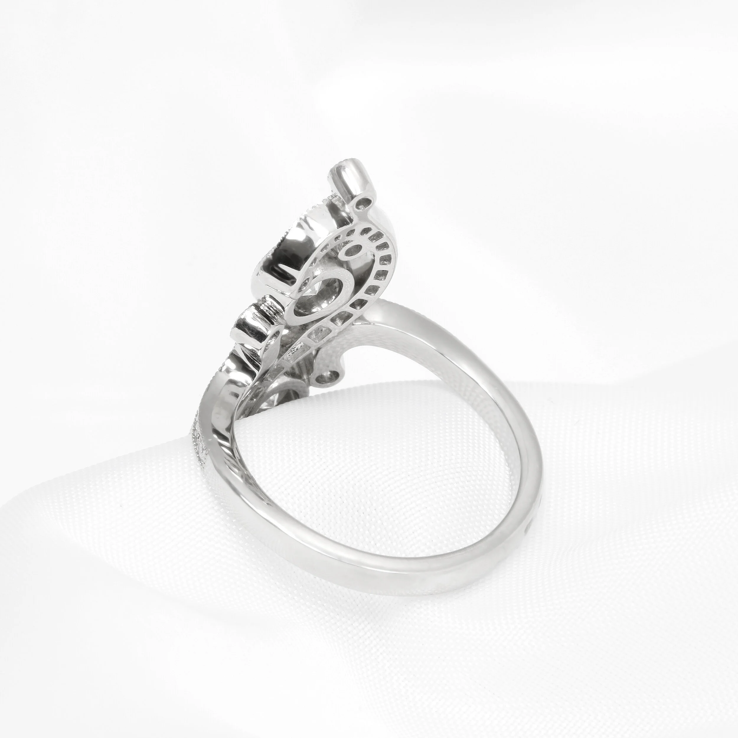 Art Deco inspired Diamond Cocktail Ring