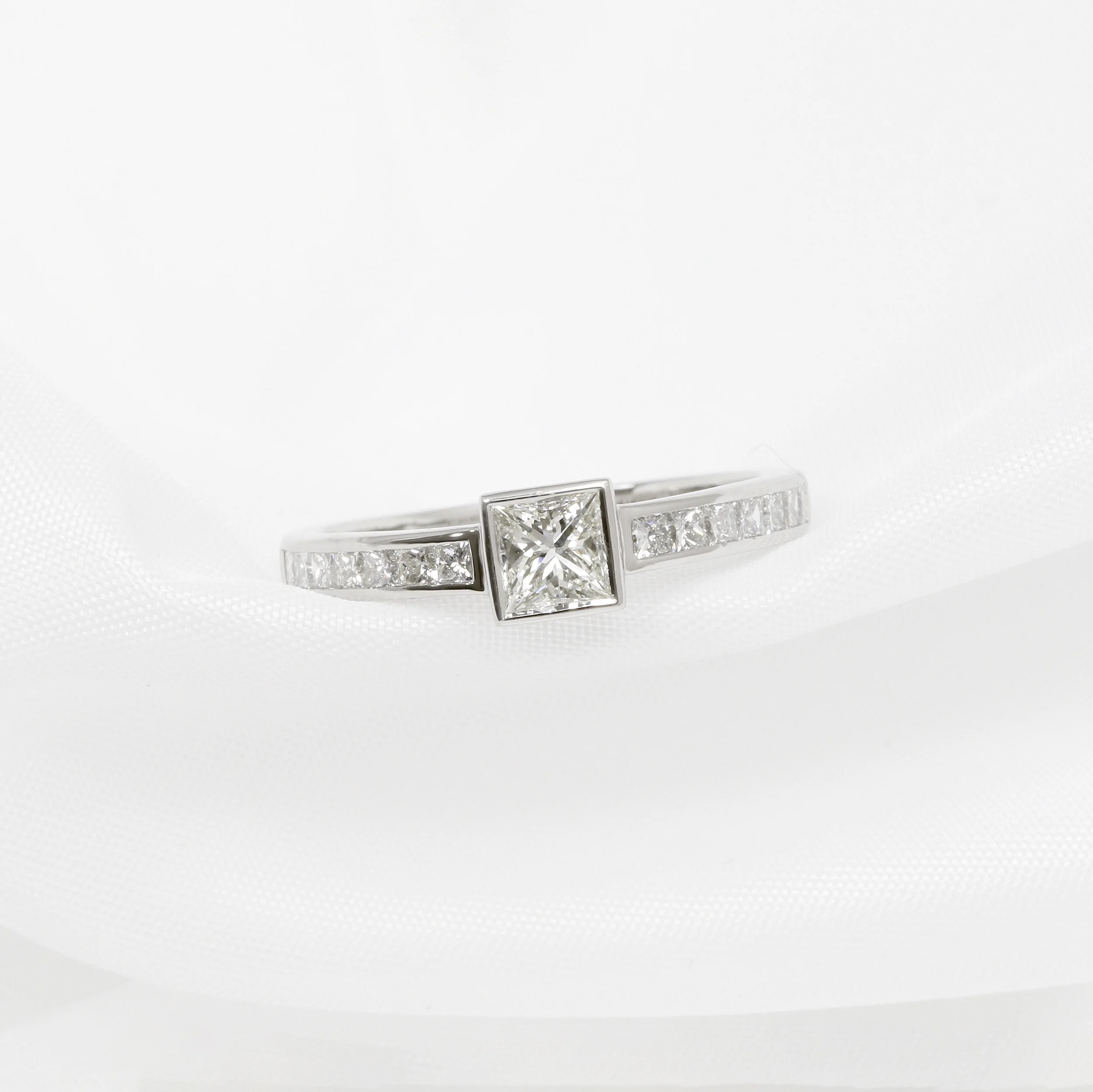 Princess Cut Diamond Ring in Platinum