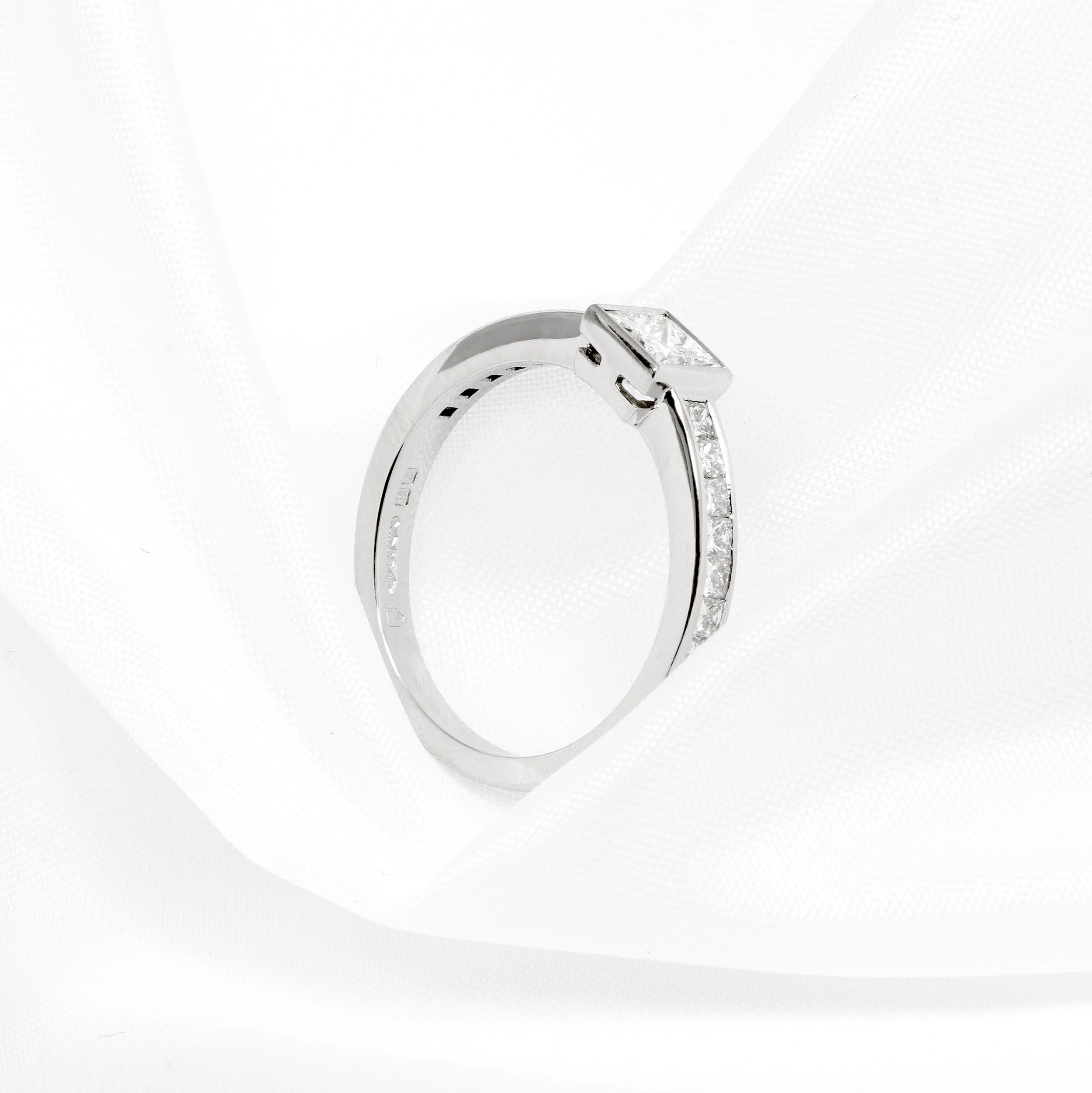 Princess Cut Diamond Ring in Platinum