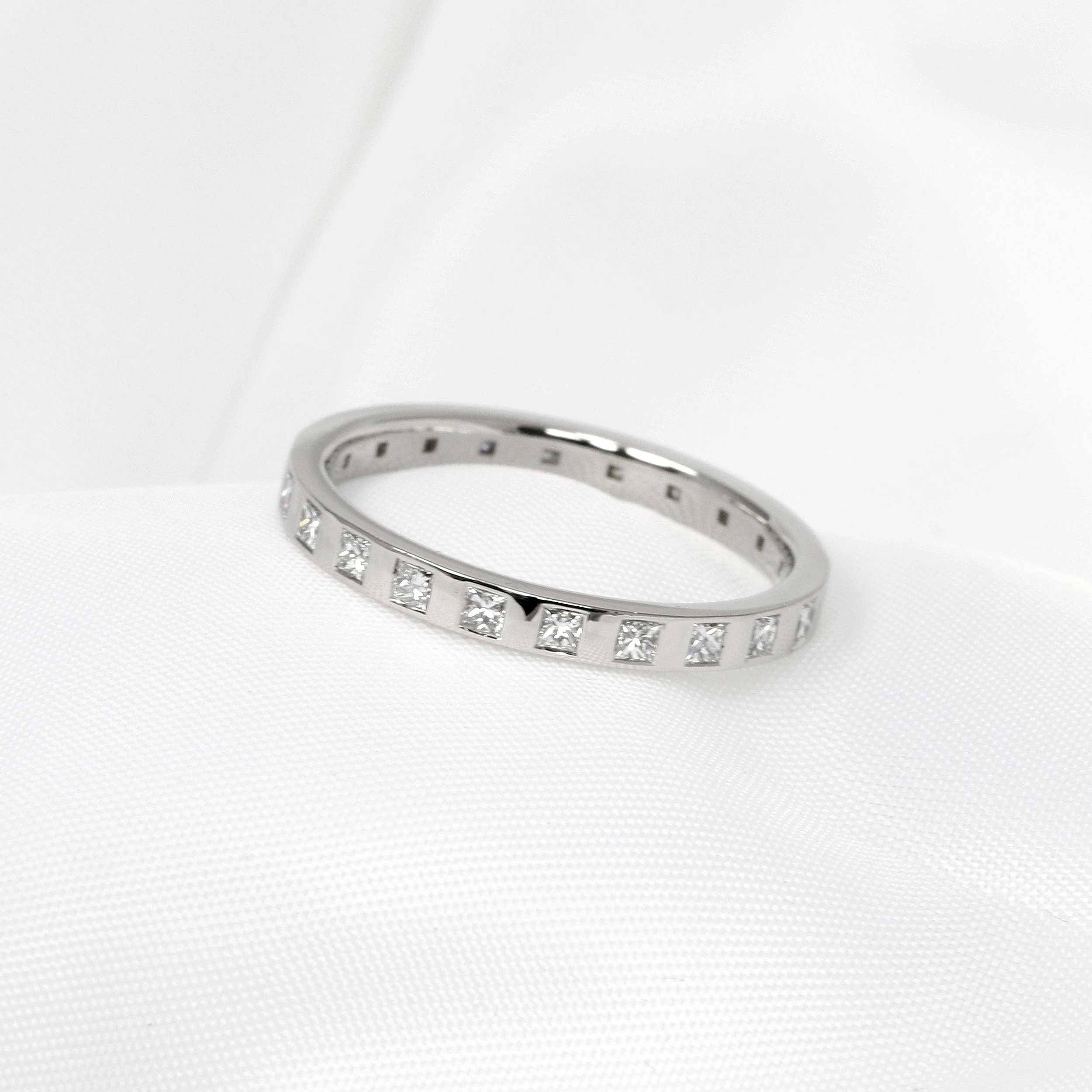 Full Diamond Eternity Ring in Platinum
