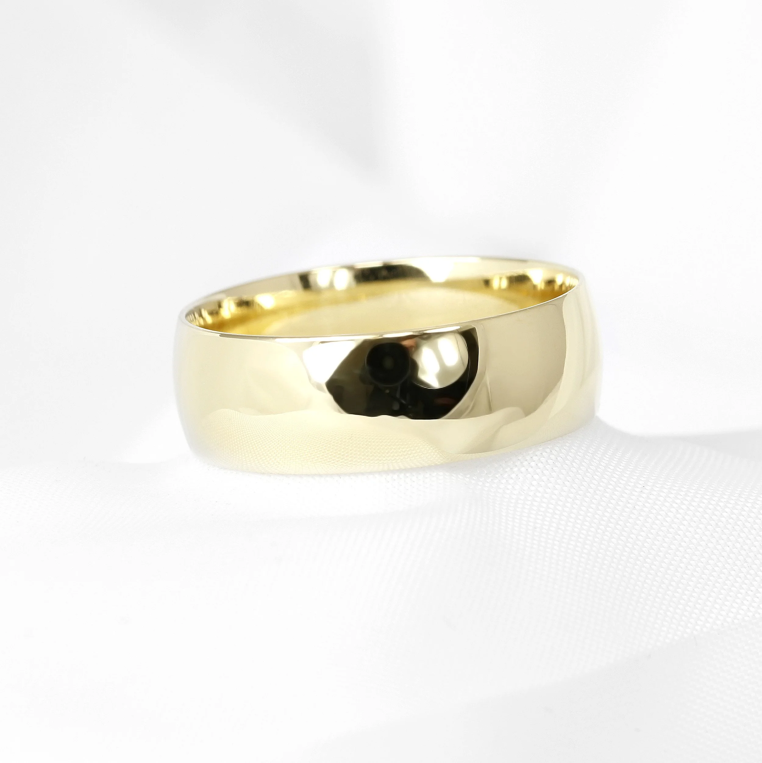 Traditional Court Wide Wedding Ring