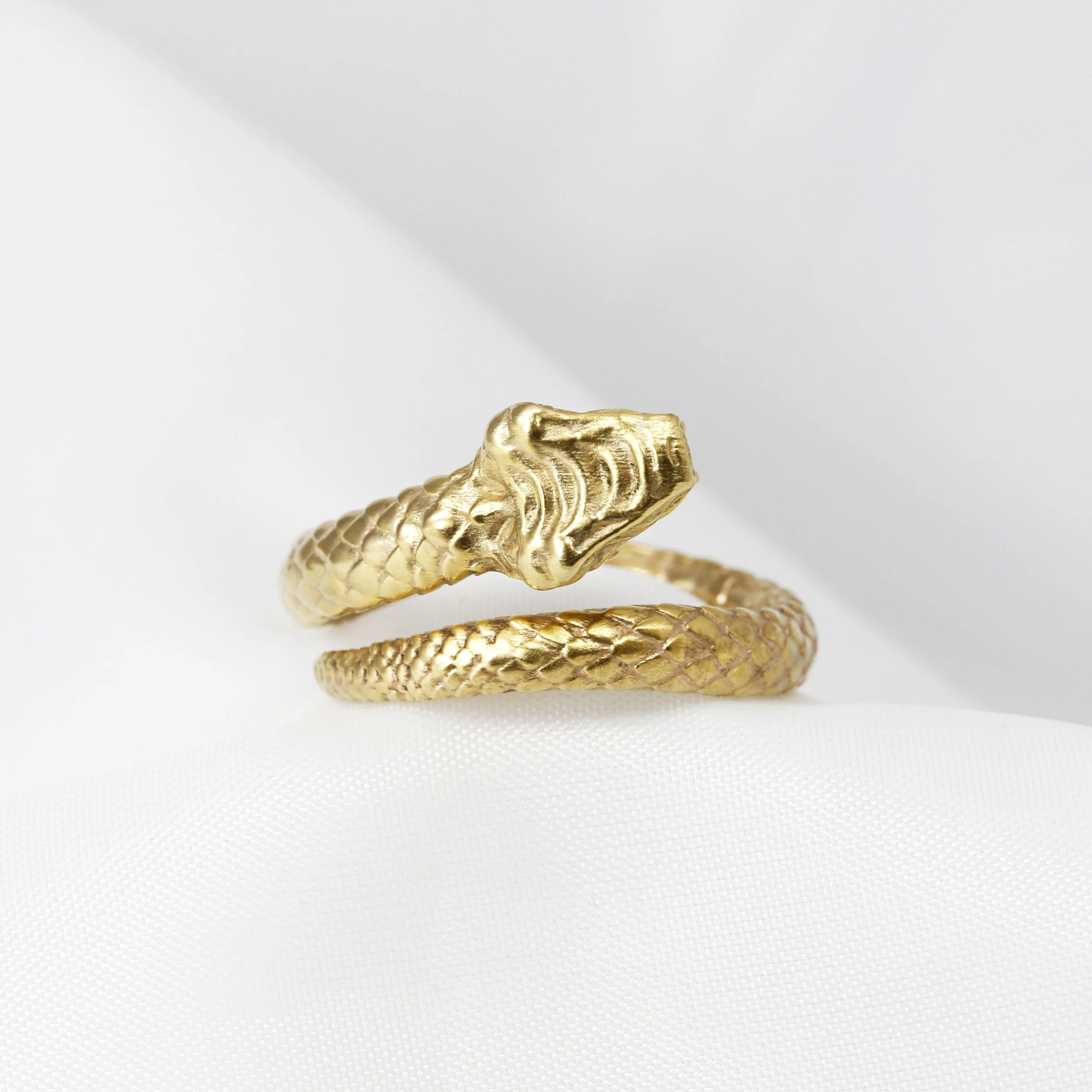 Yellow Gold Snake Ring