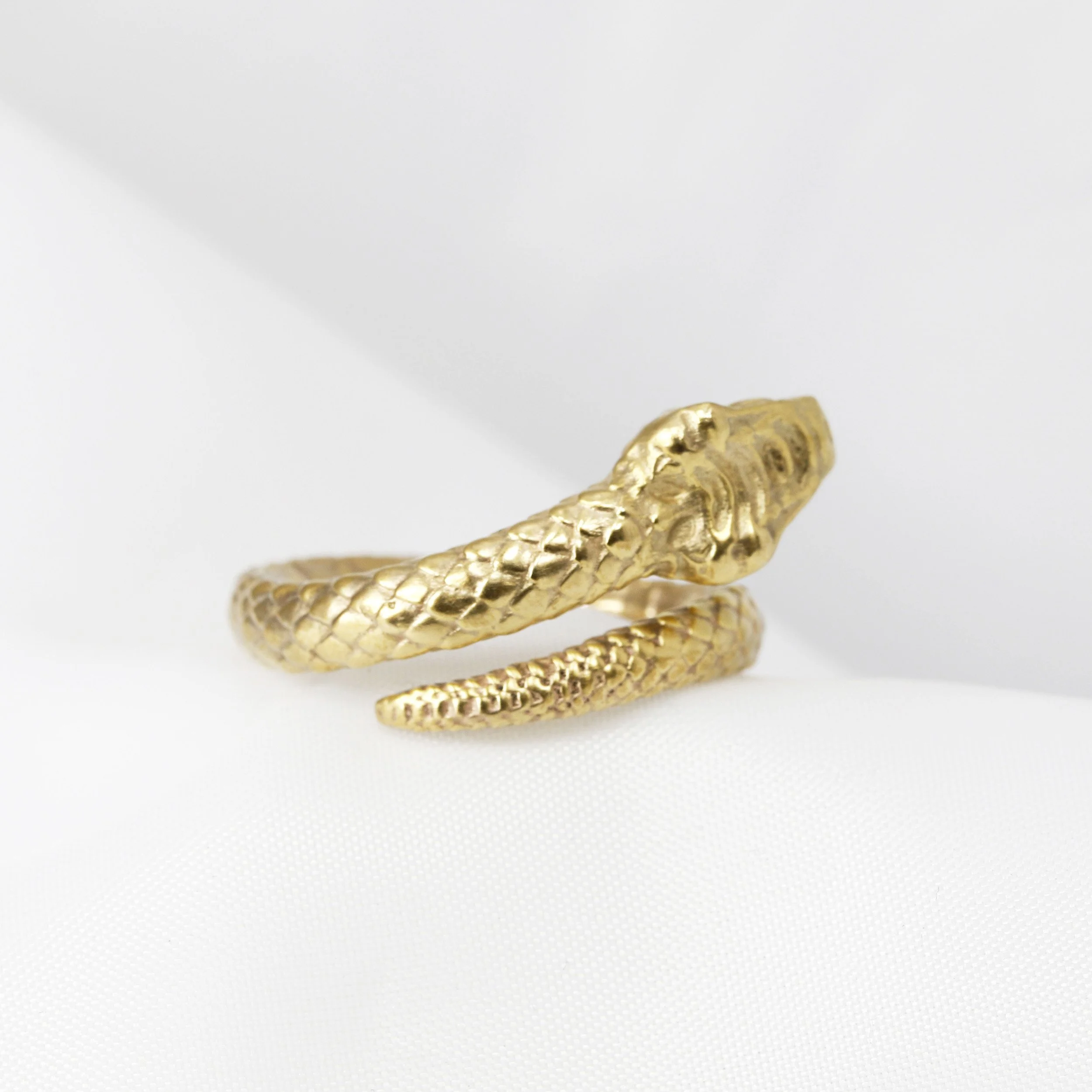 Yellow Gold Snake Ring