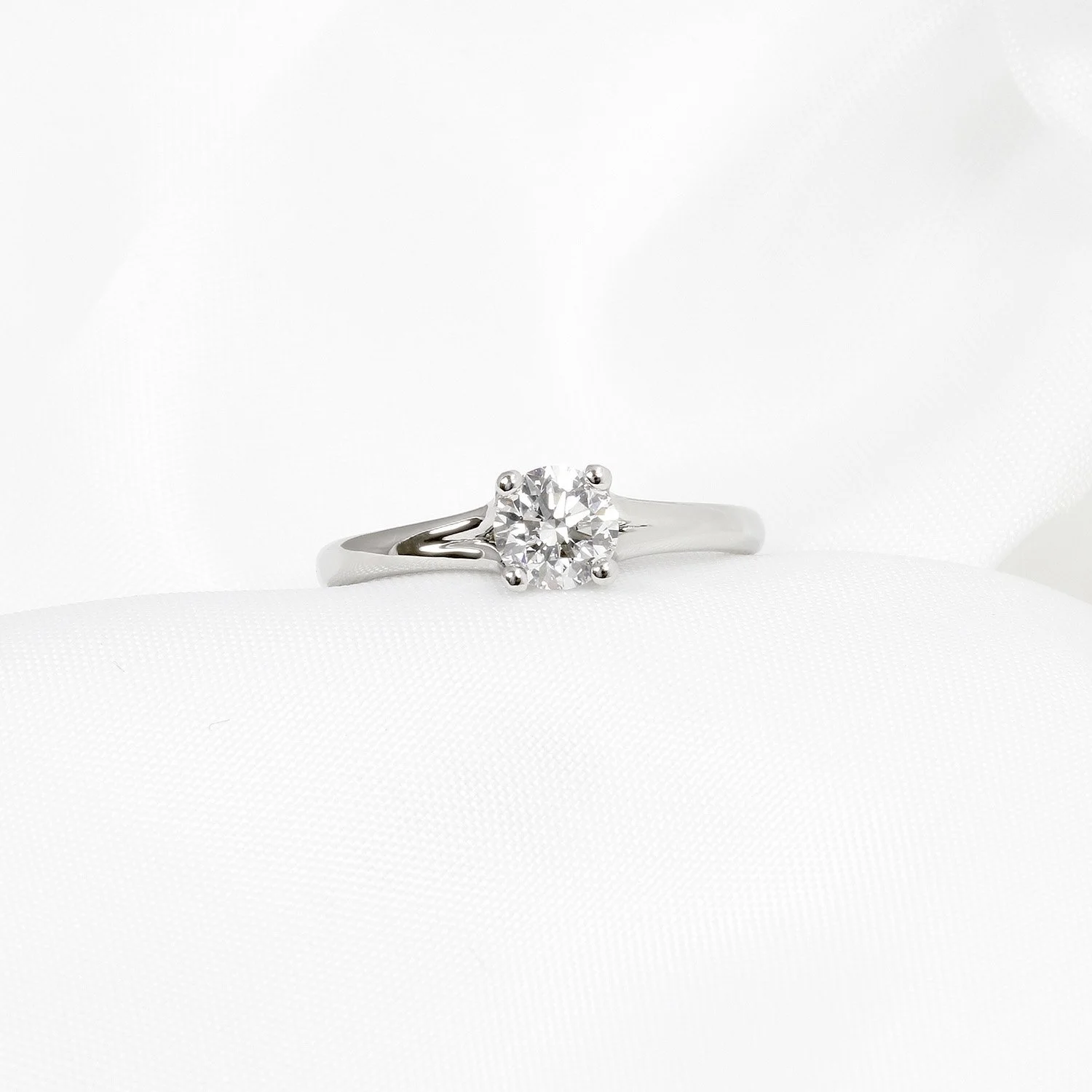 0.50ct Round Brilliant Diamond Ring in Platinum