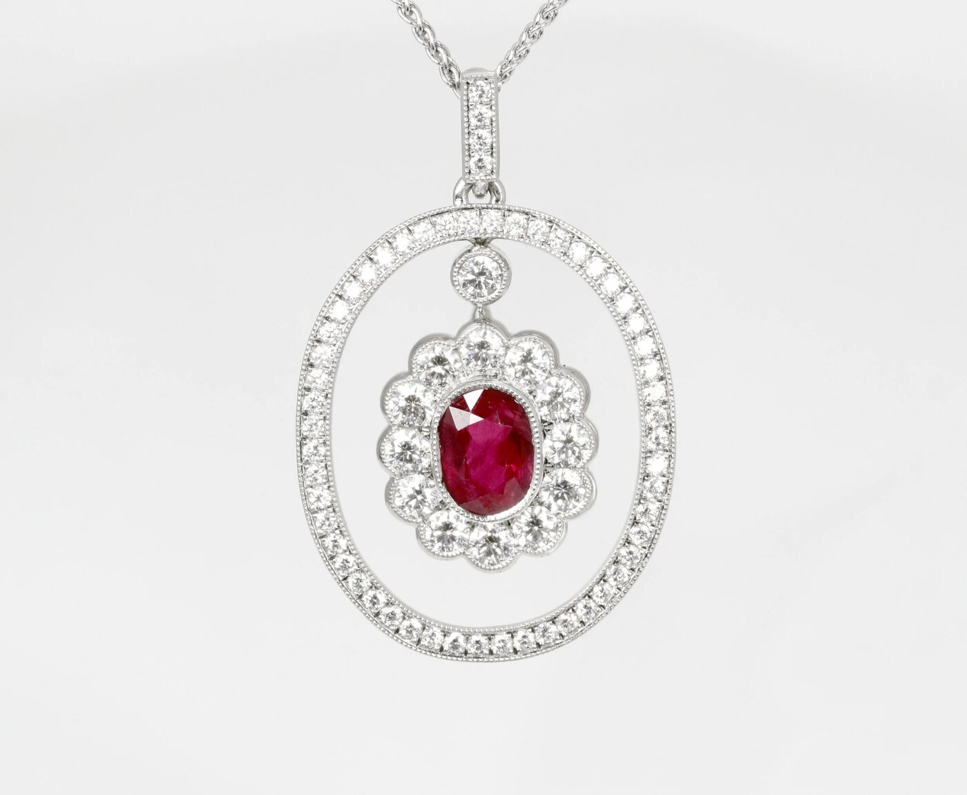 Ruby & Diamond Pendant
