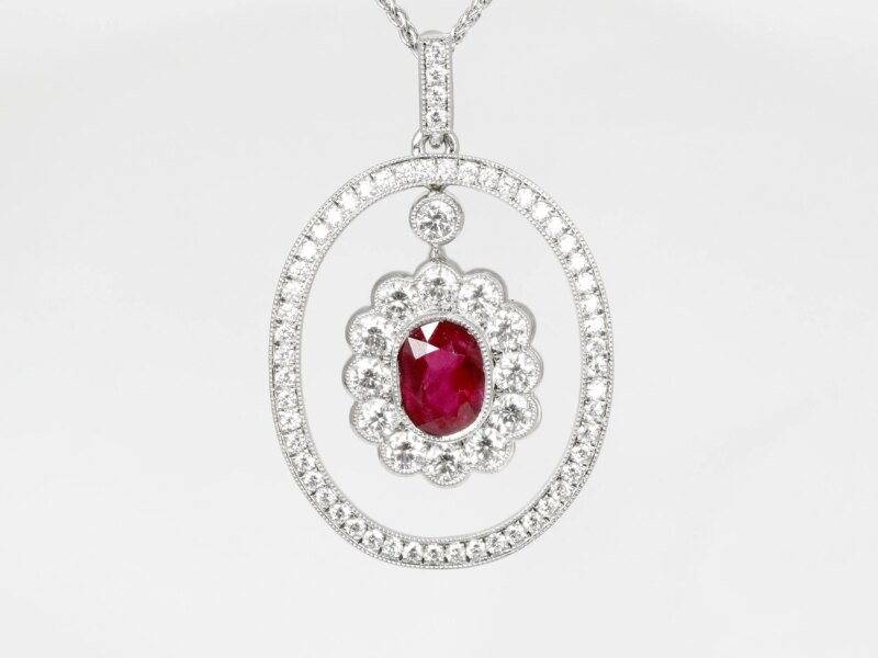Ruby & Diamond Pendant