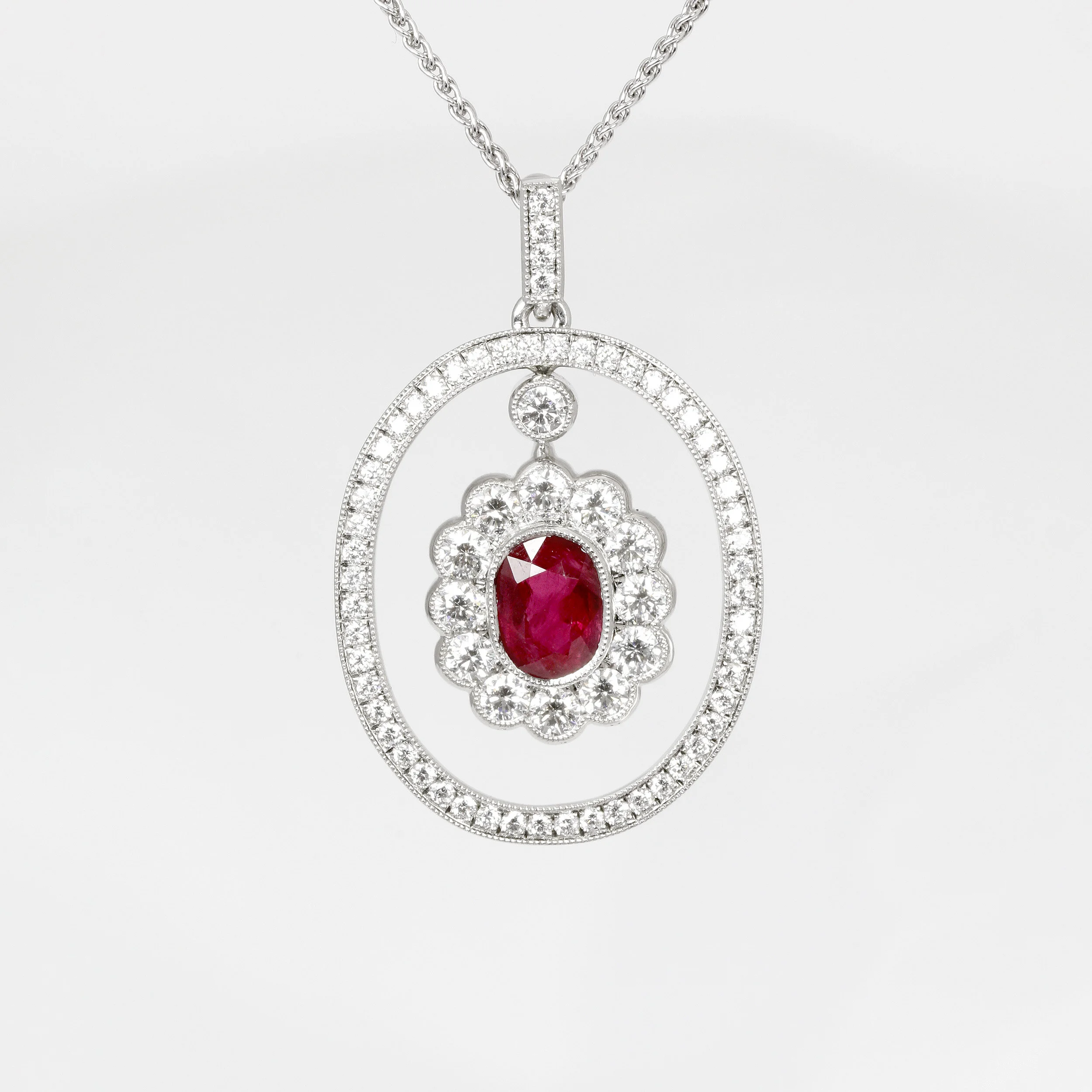 Ruby & Diamond Pendant