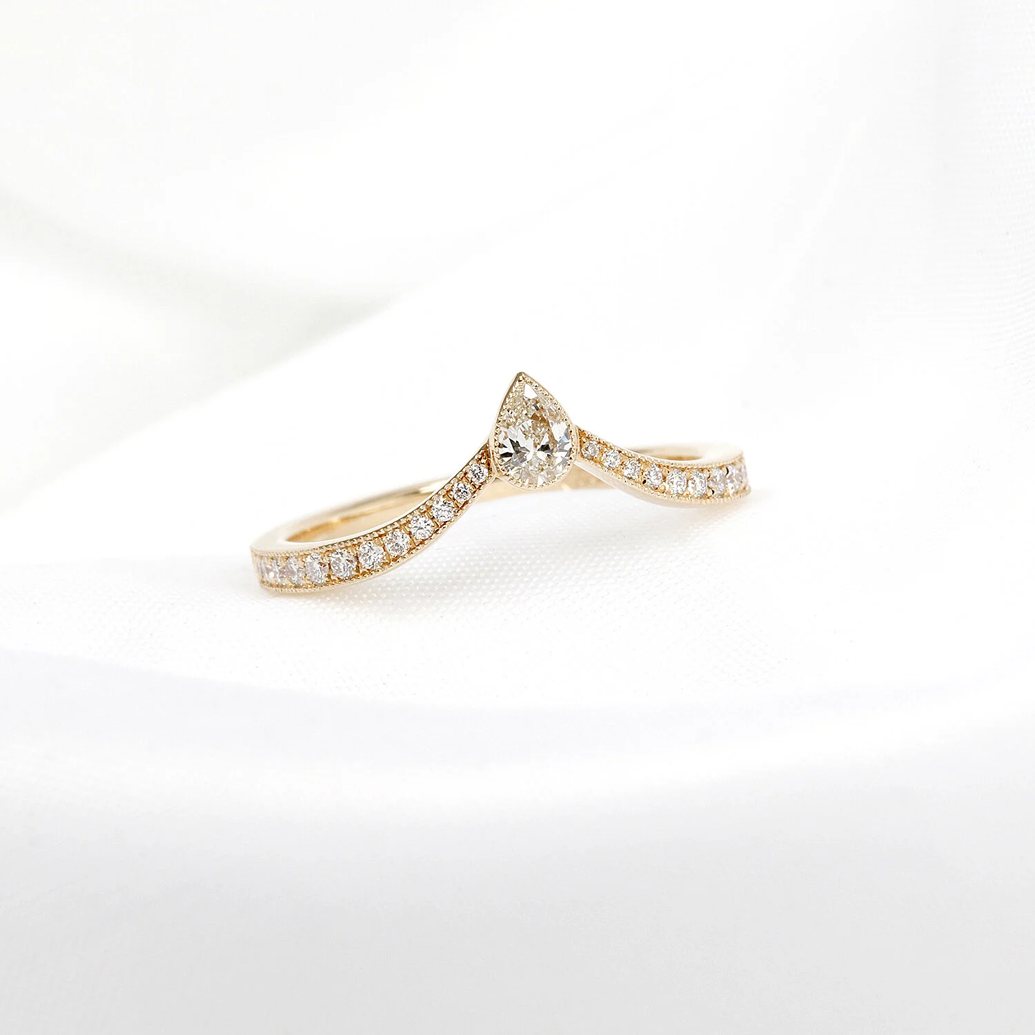 Shaped Eternity Ring in 18ct Rose Gold