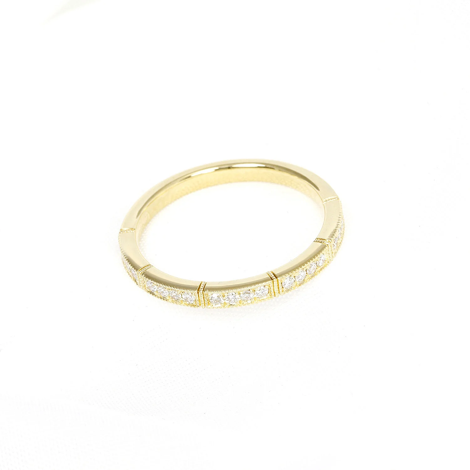 Grain Set Eternity Ring in 18ct Yellow Gold