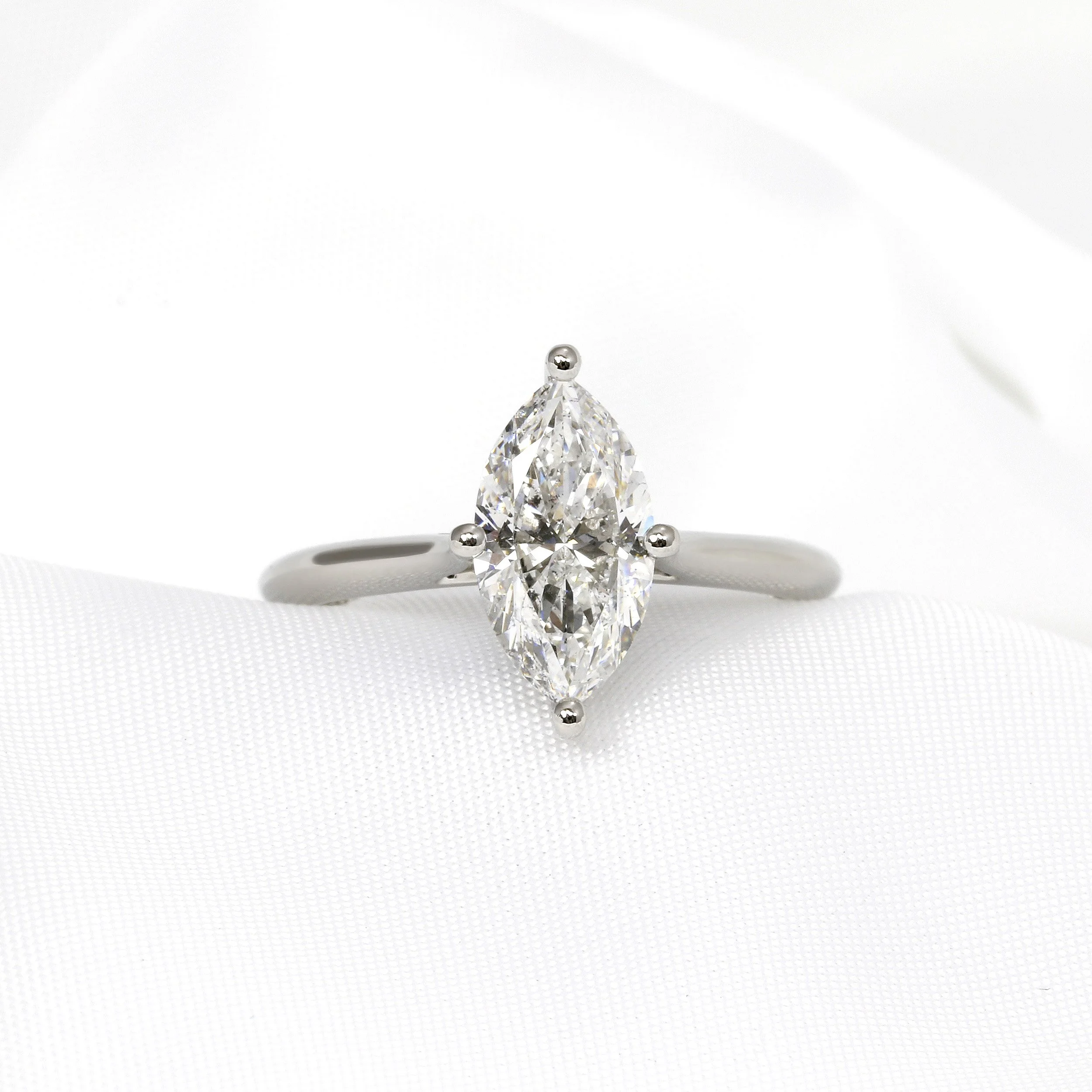 Marquise Diamond Solitaire Ring