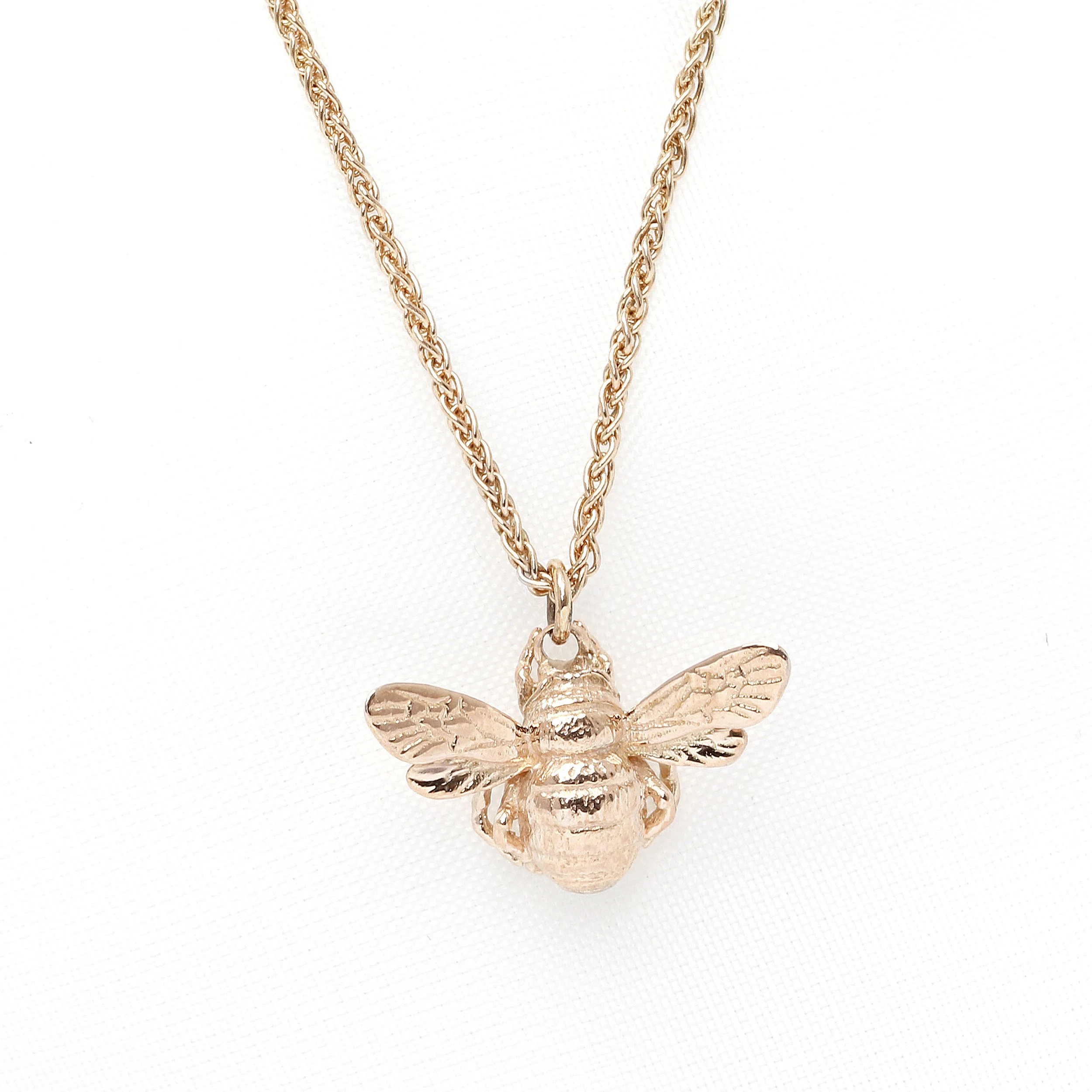 Timothy Roe Bumble Bee Pendant in Rose Gold