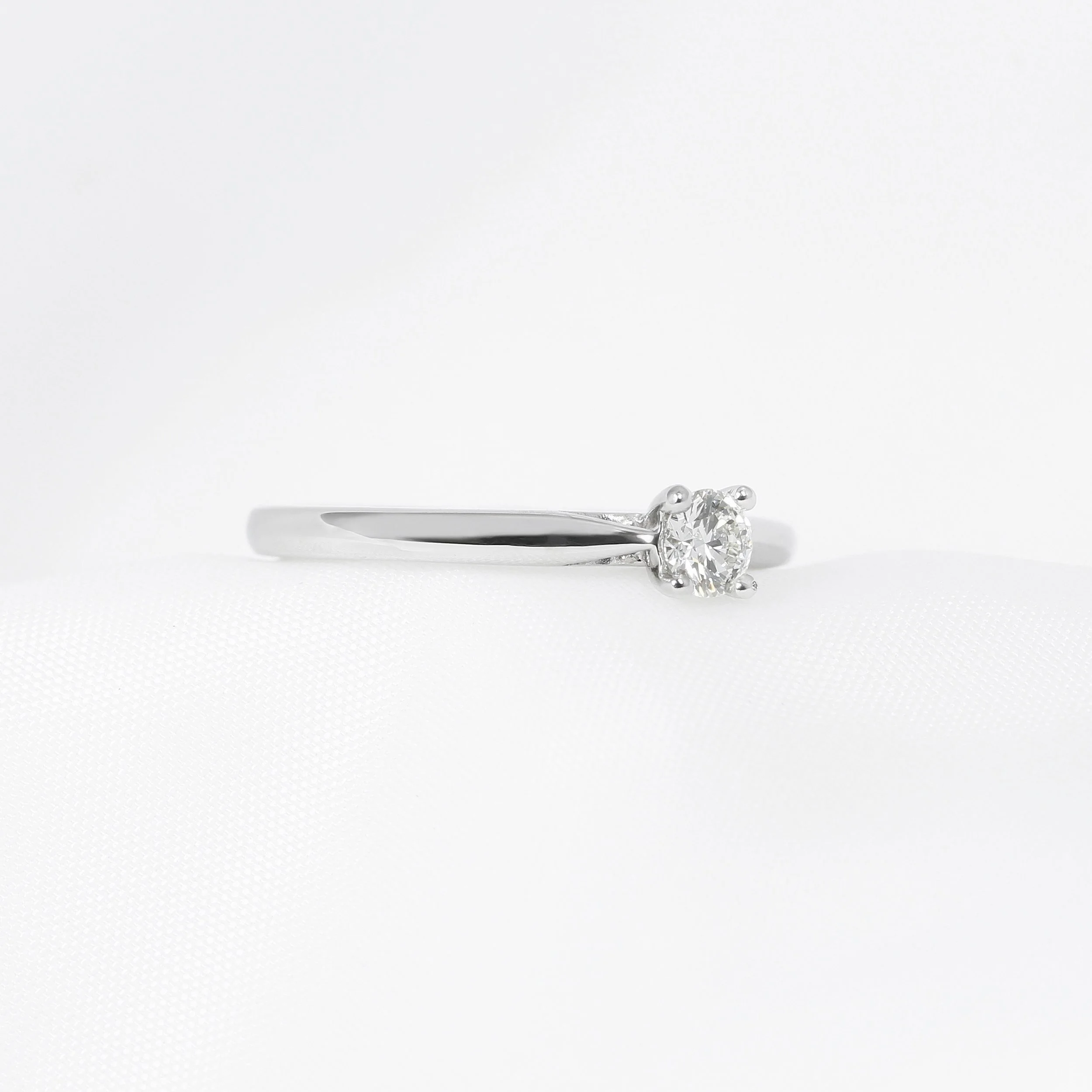 Classic Solitaire Round Diamond Ring