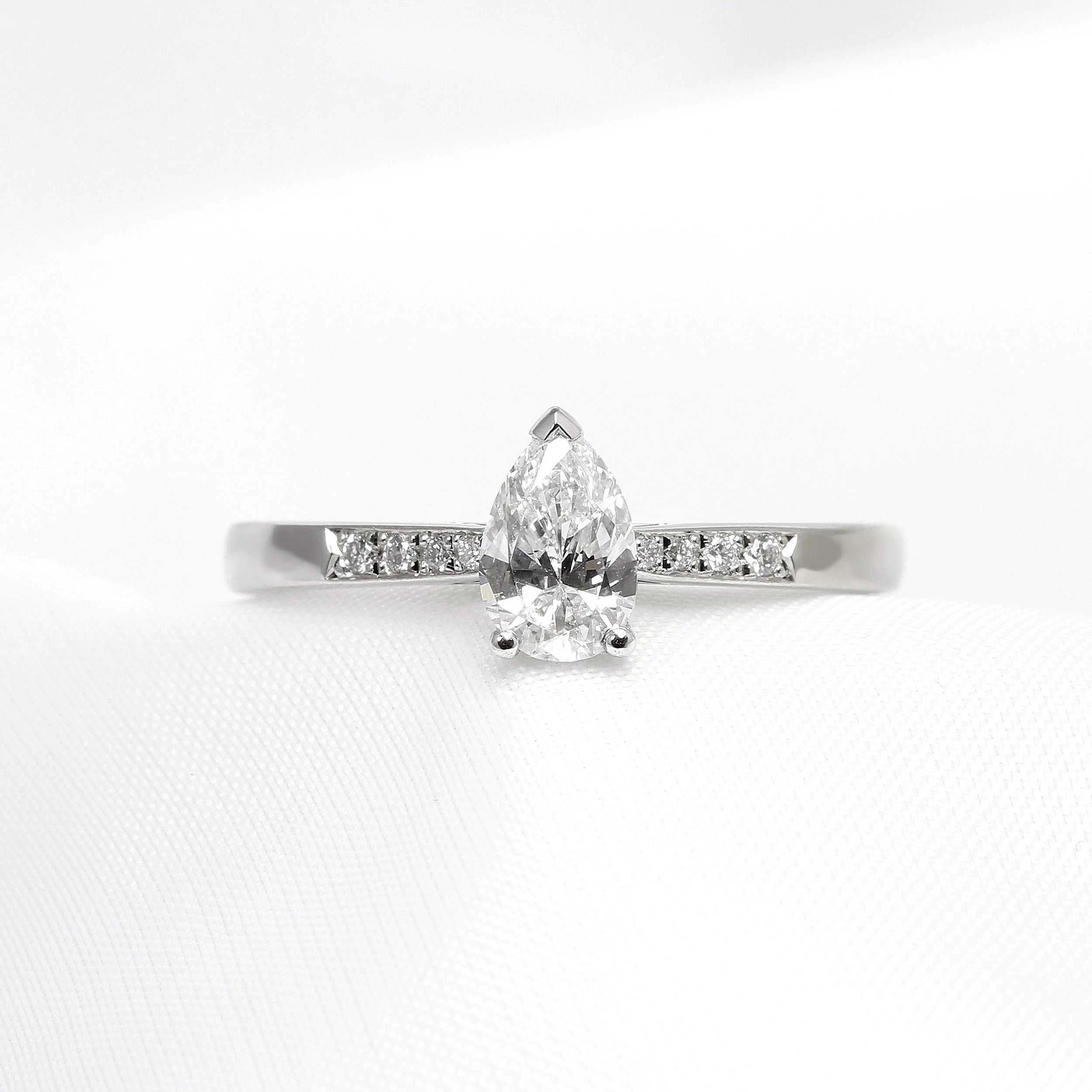 Pear Shape Diamond Engagement Ring