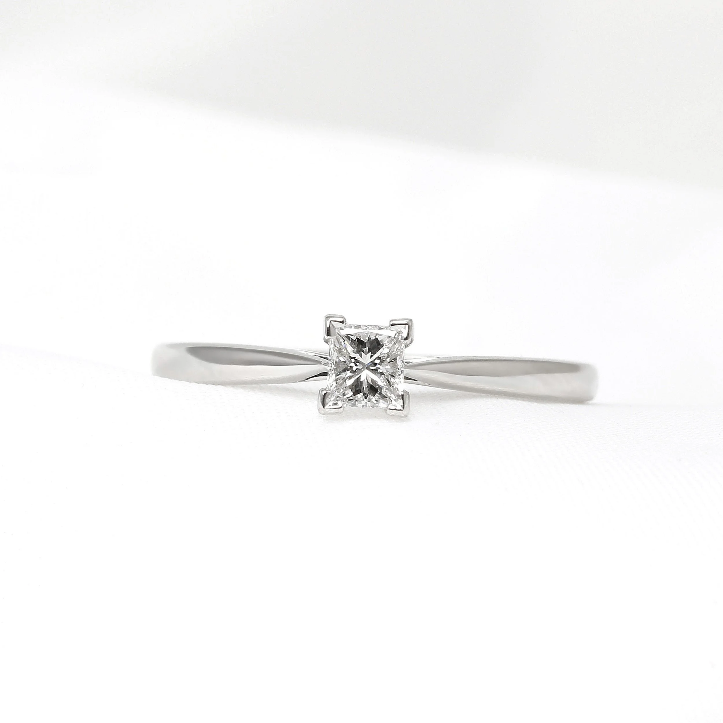 Princess Diamond Solitaire Ring
