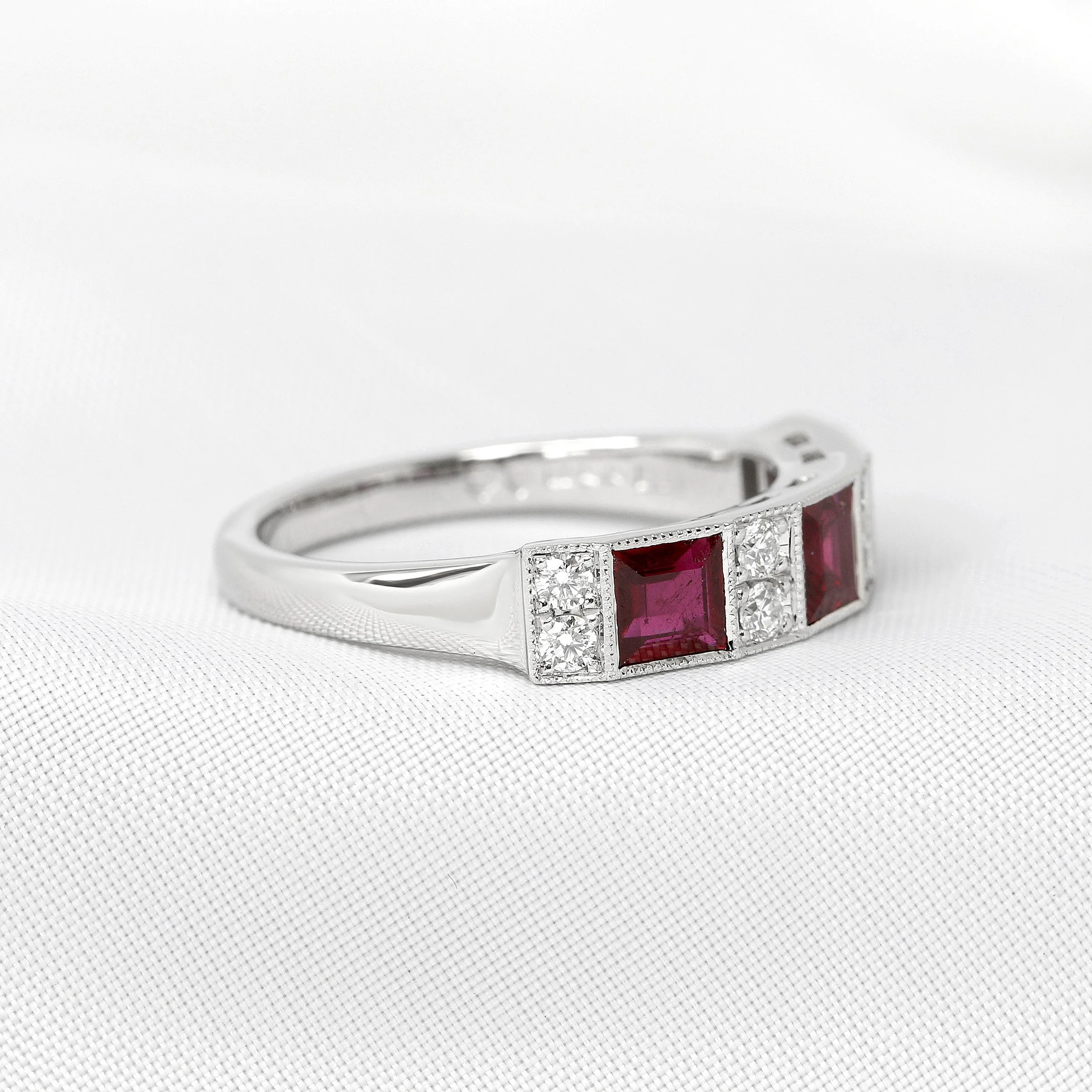 Ruby & Diamond Ring in Platinum
