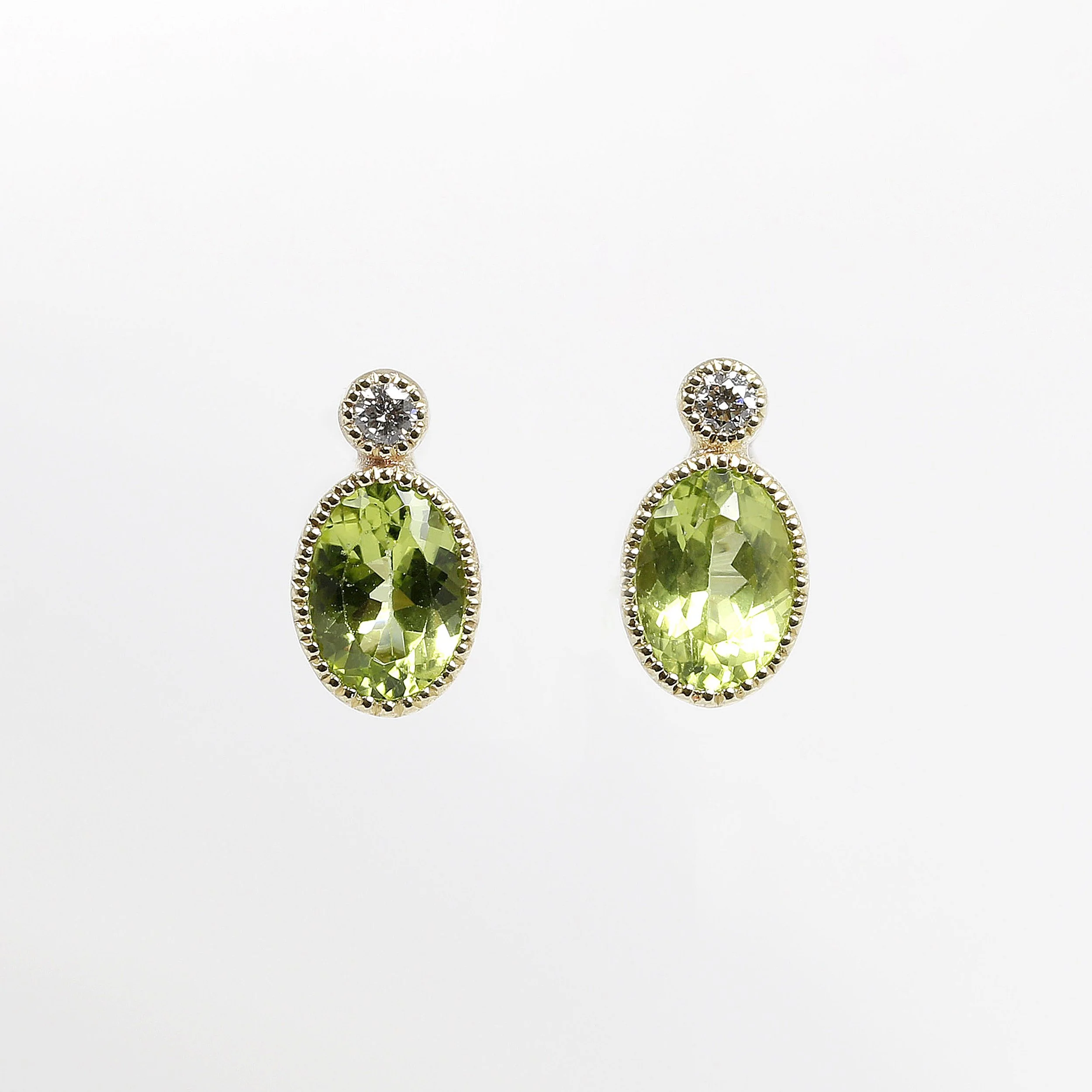 Peridot & Diamond Jardin Des Délices Earrings