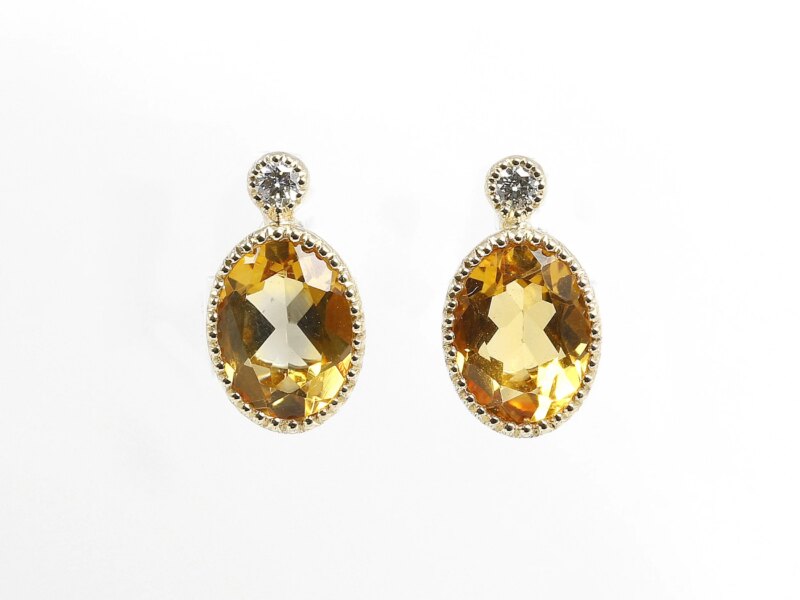 Citrine Jardin Des Délices Stud Earrings