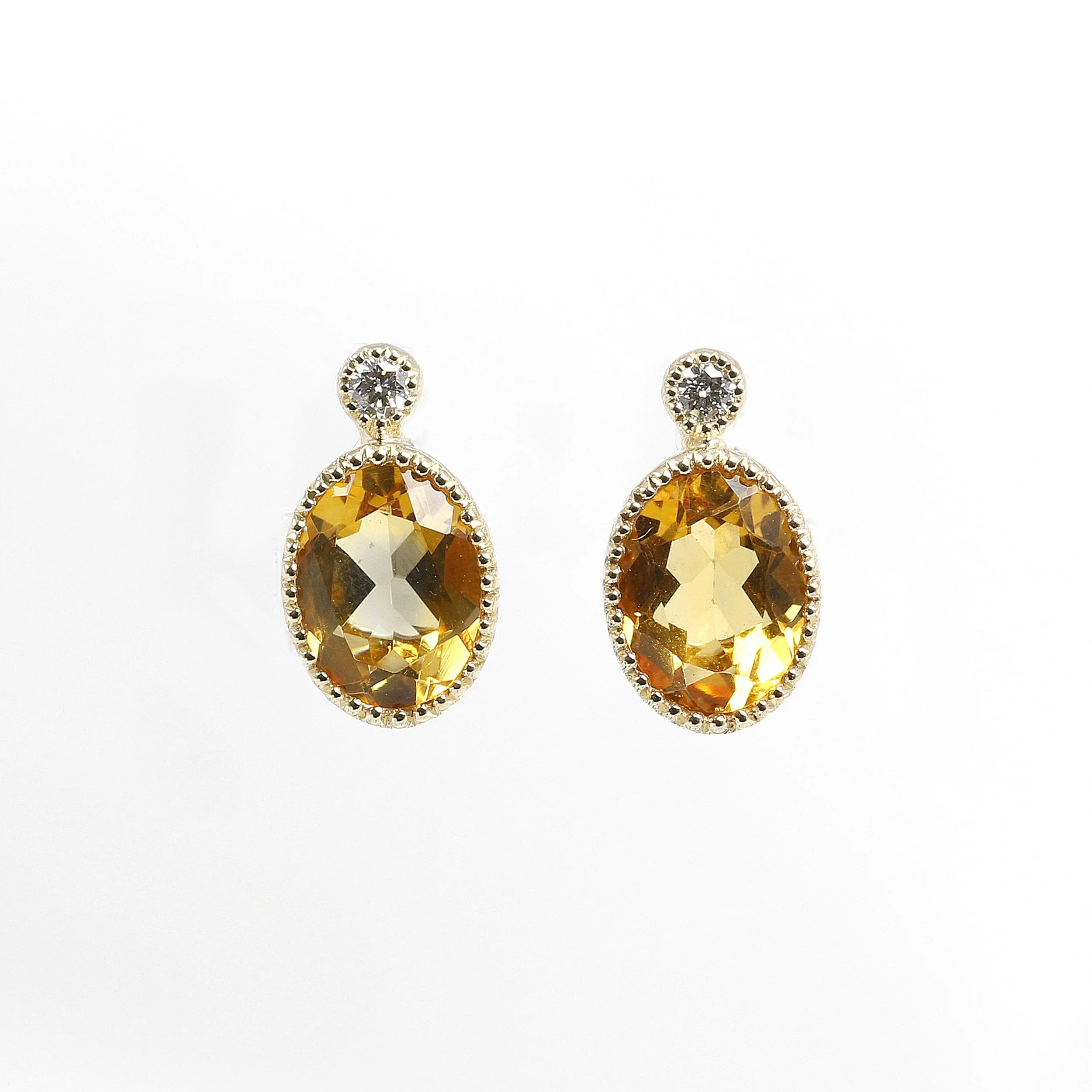 Citrine Jardin Des Délices Stud Earrings