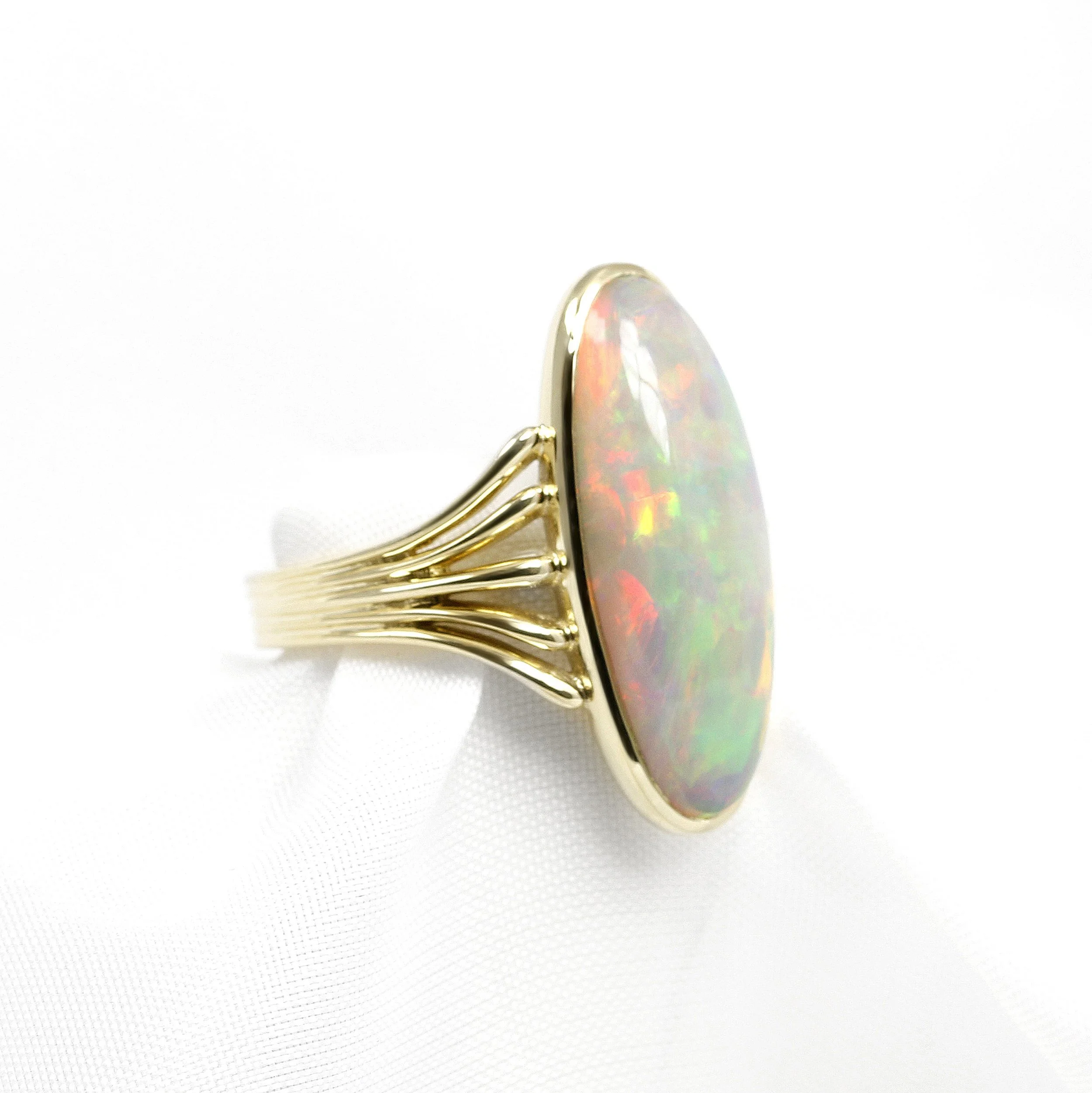Opal Dress Ring in Yellow Gold