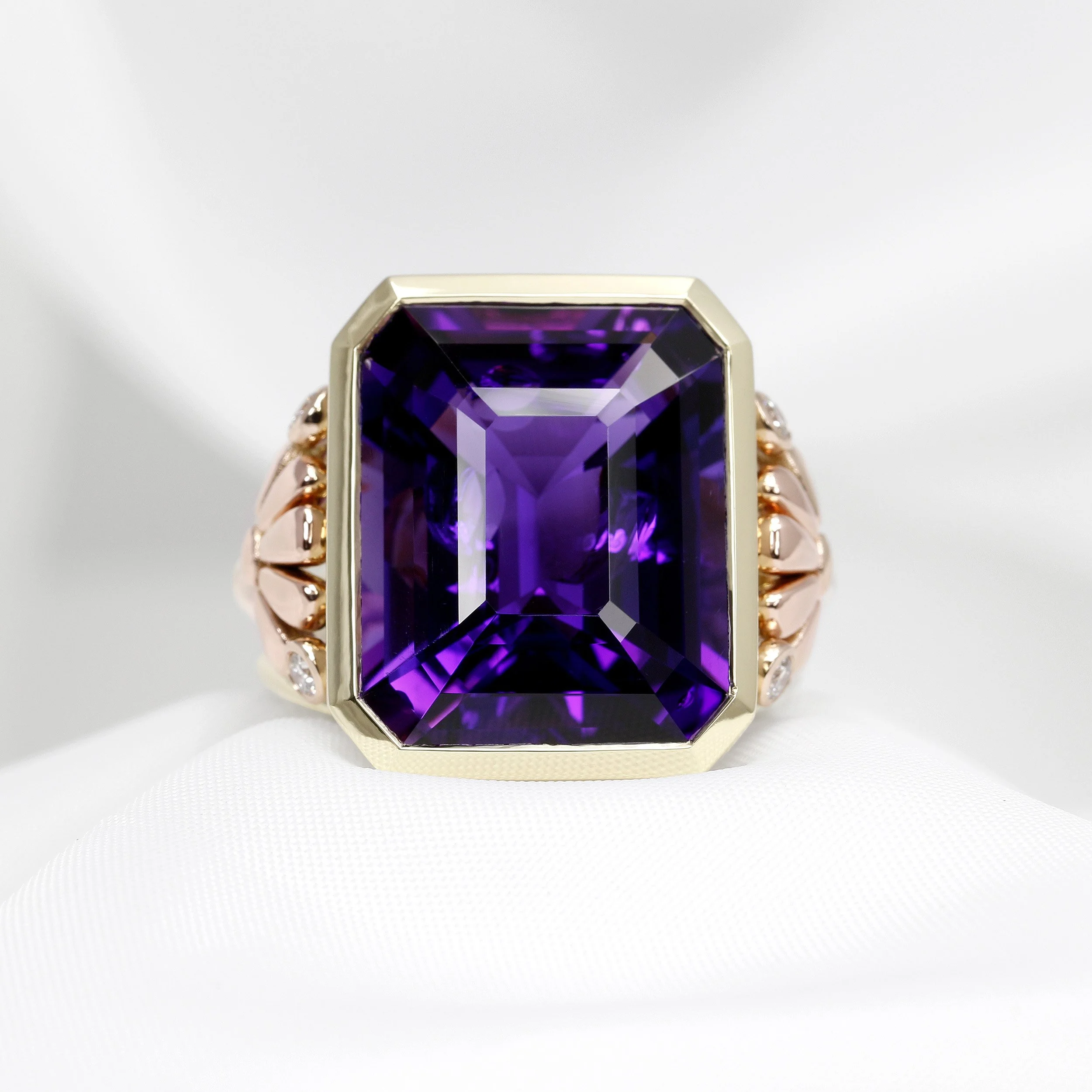 Amethyst & Diamond Signature Cocktail Ring