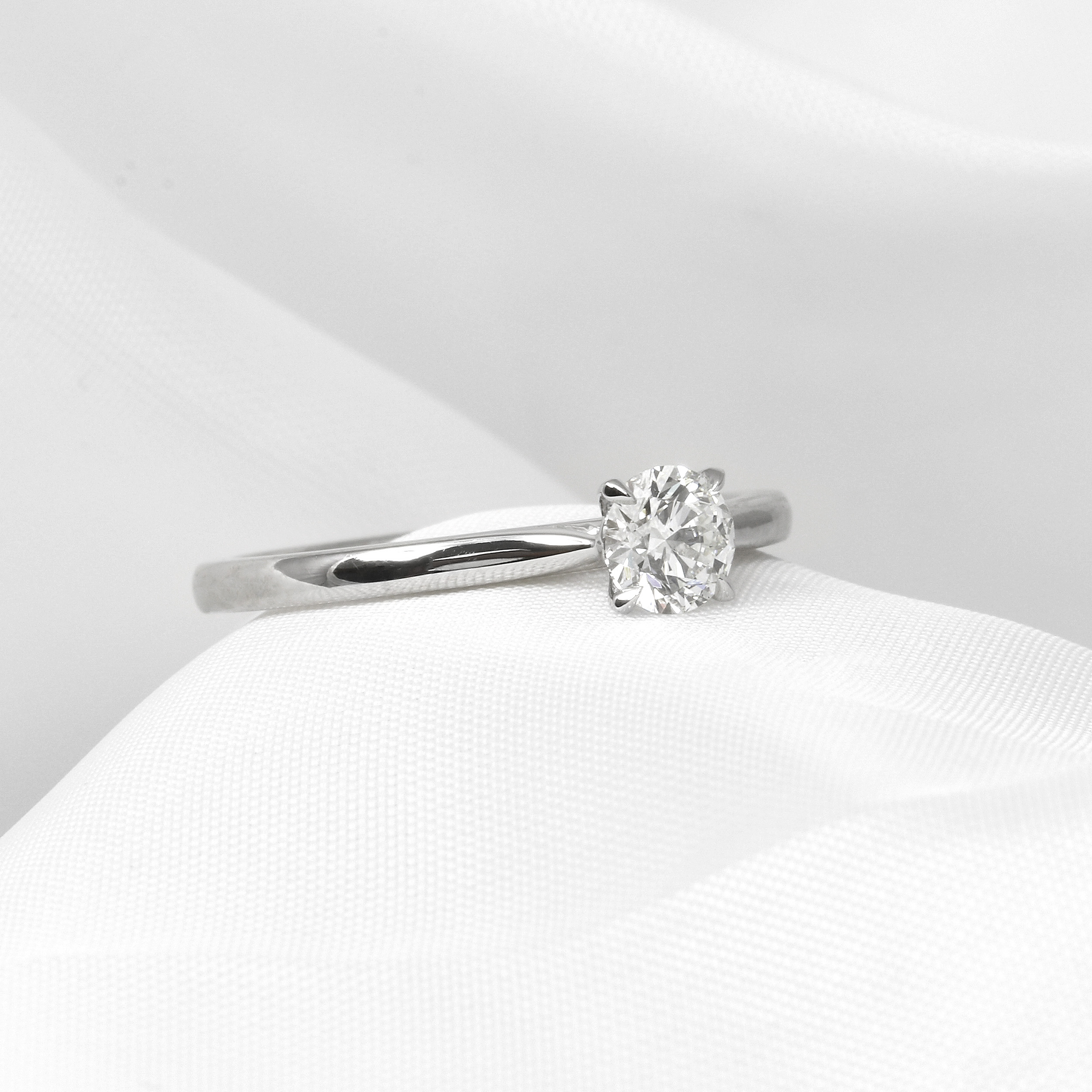 0.46ct Diamond Solitaire Engagement Ring with Talon Claws
