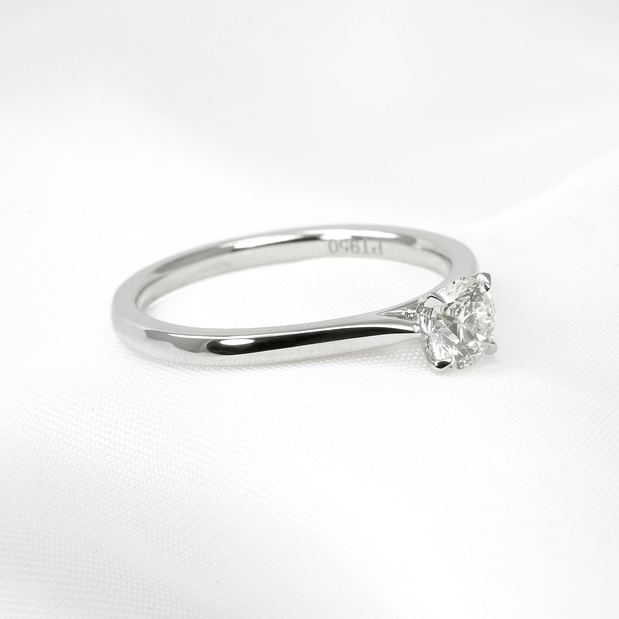 Diamond Solitaire Engagement Ring with Talon Claws