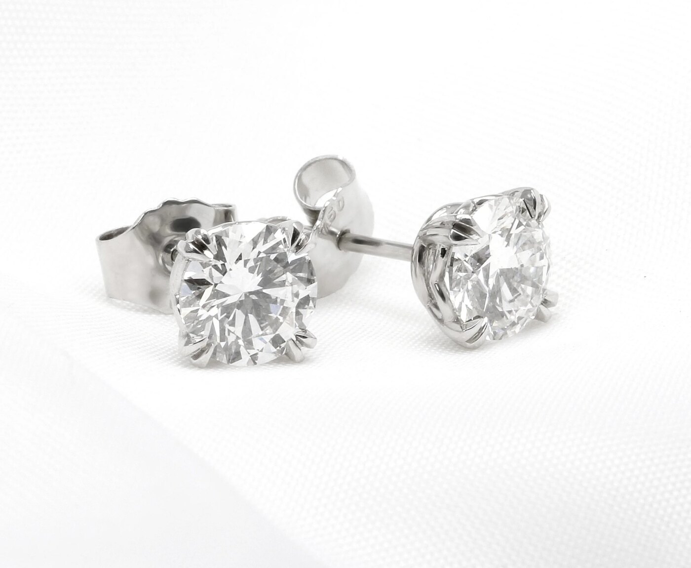 Lab Created Diamond Stud Earrings