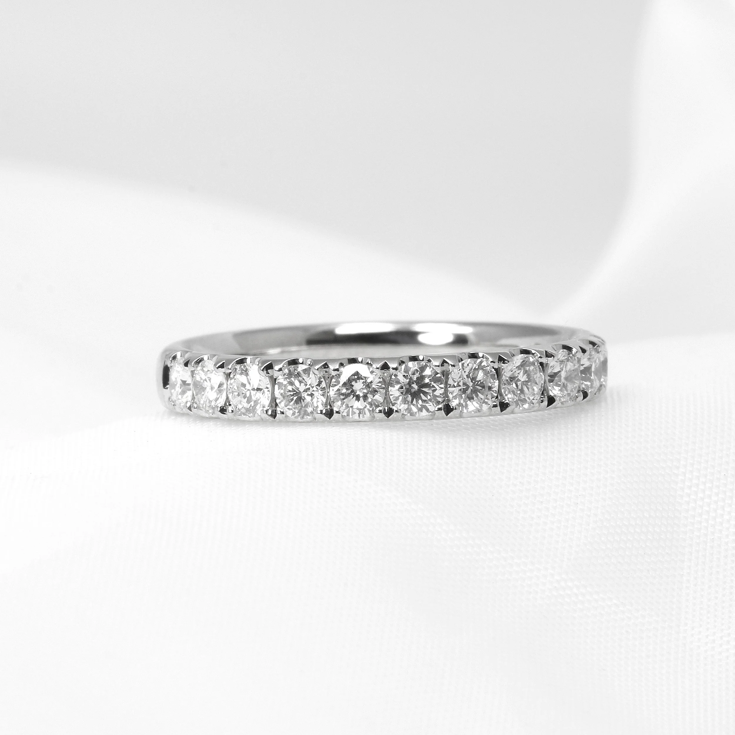 Diamond Half Eternity in Platinum