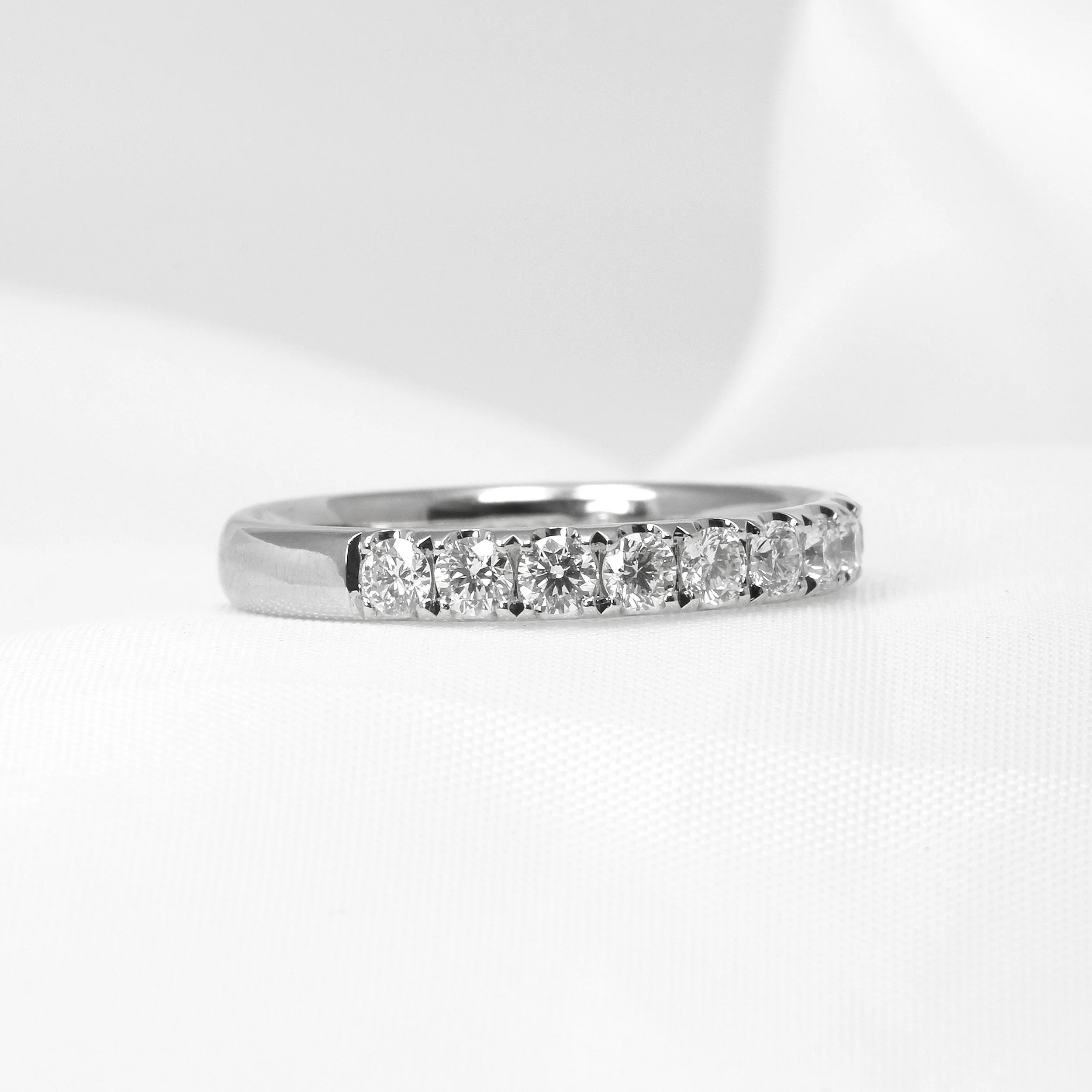 Diamond Half Eternity in Platinum