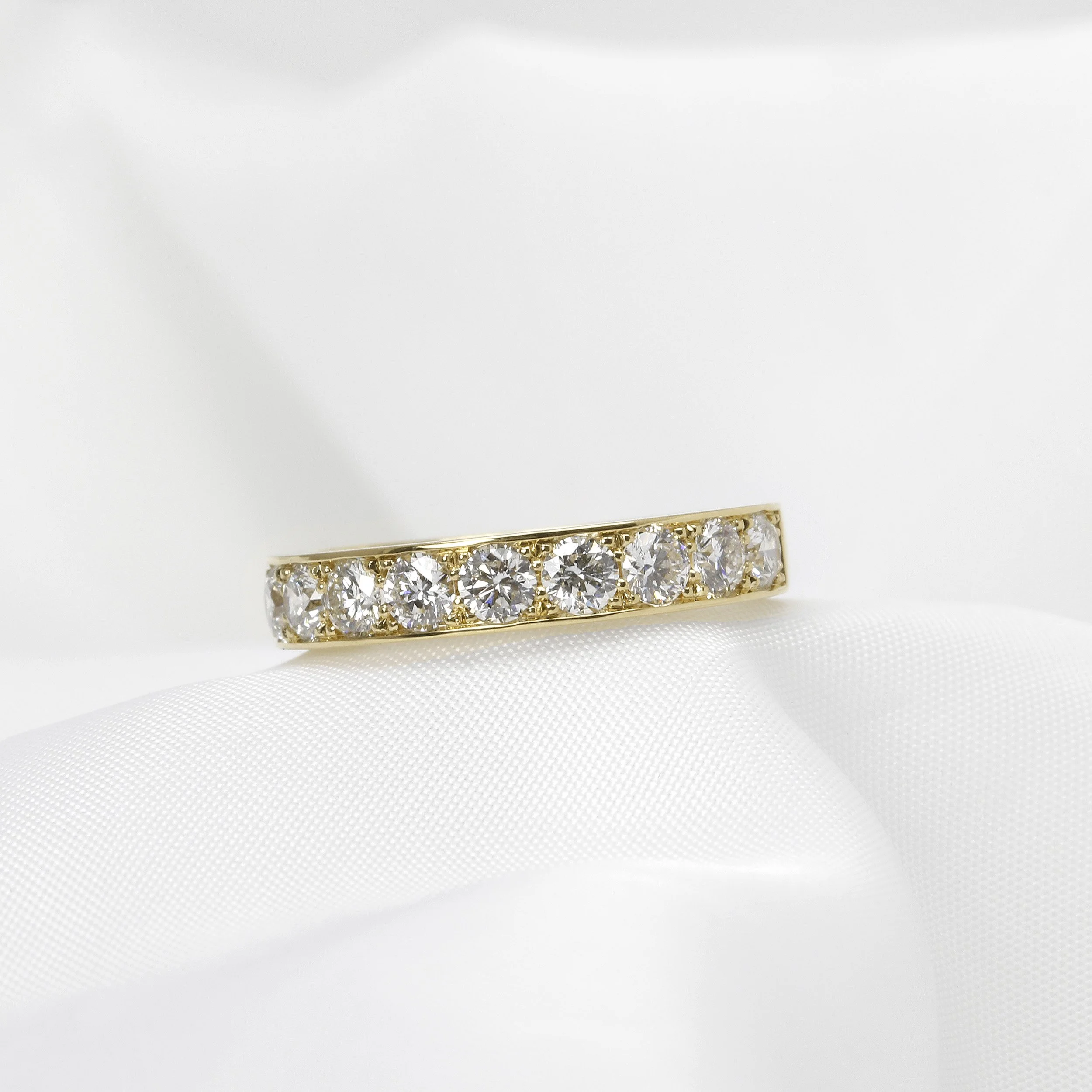 Diamond Eternity Ring in Yellow Gold