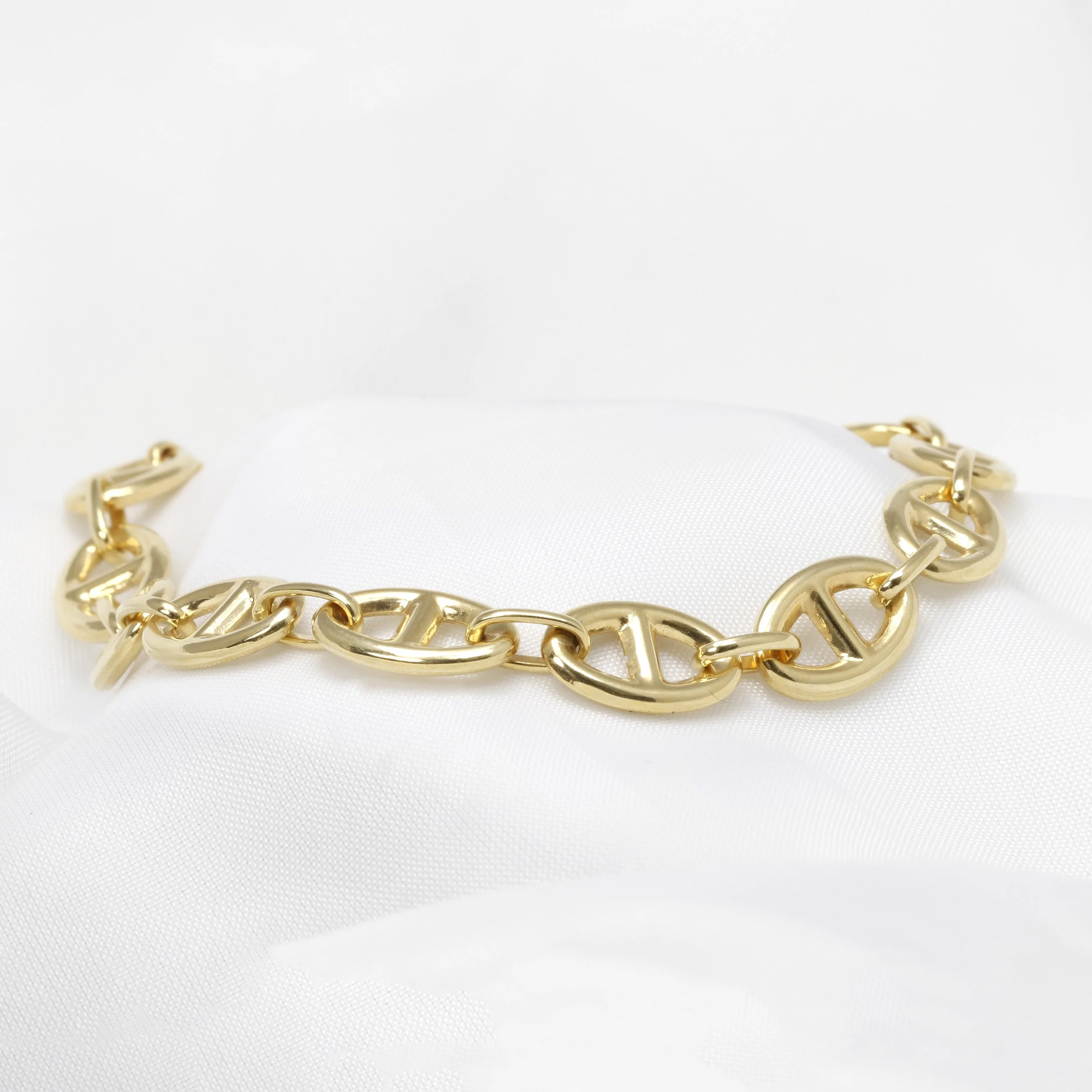 9ct Yellow Gold Marine Link Bracelet