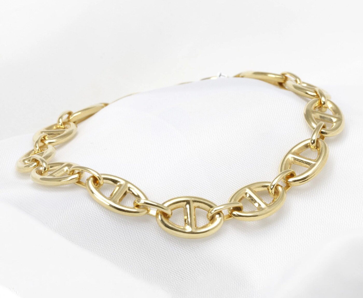 9ct Yellow Gold Marine Link Bracelet