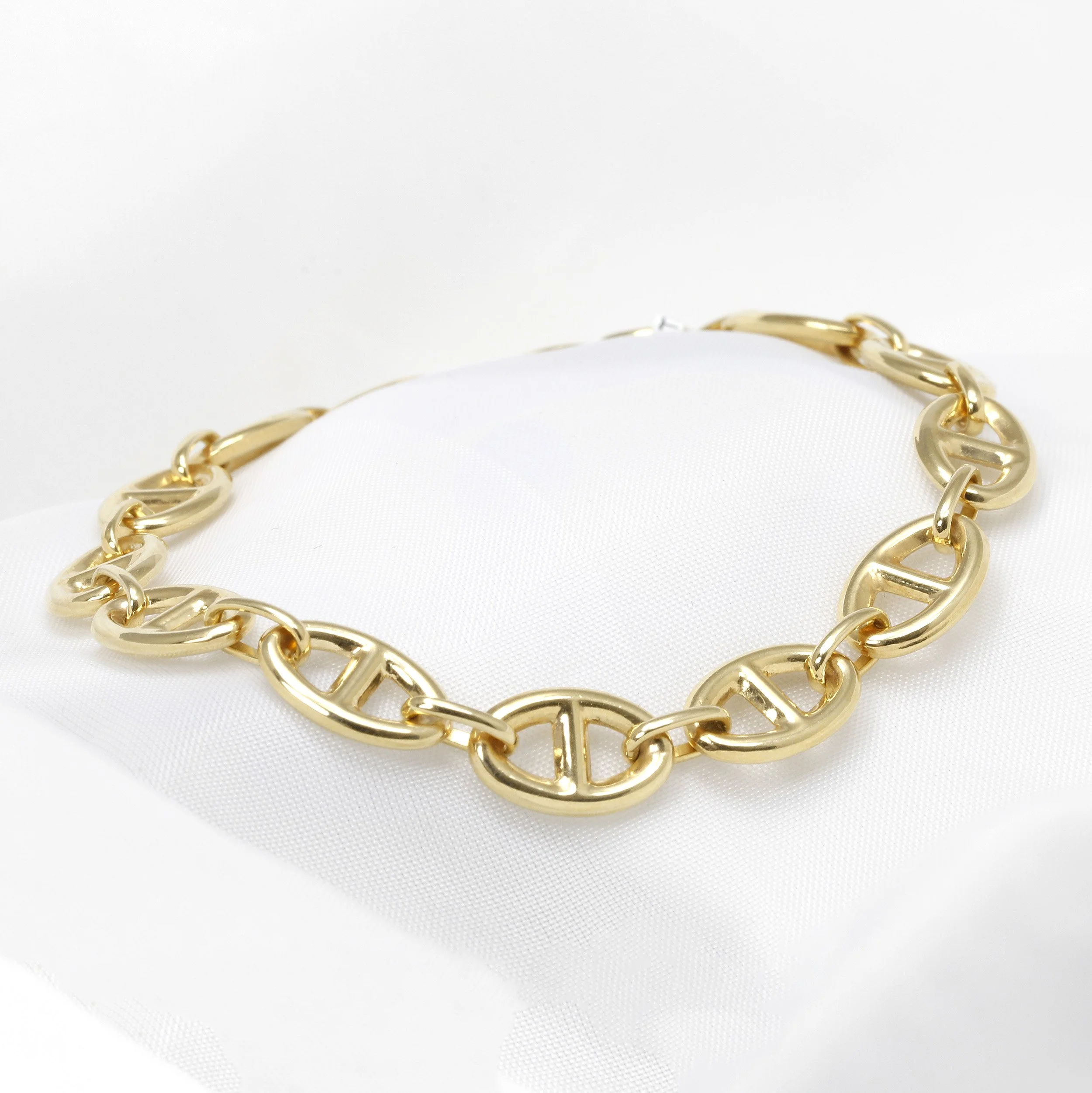 9ct Yellow Gold Marine Link Bracelet