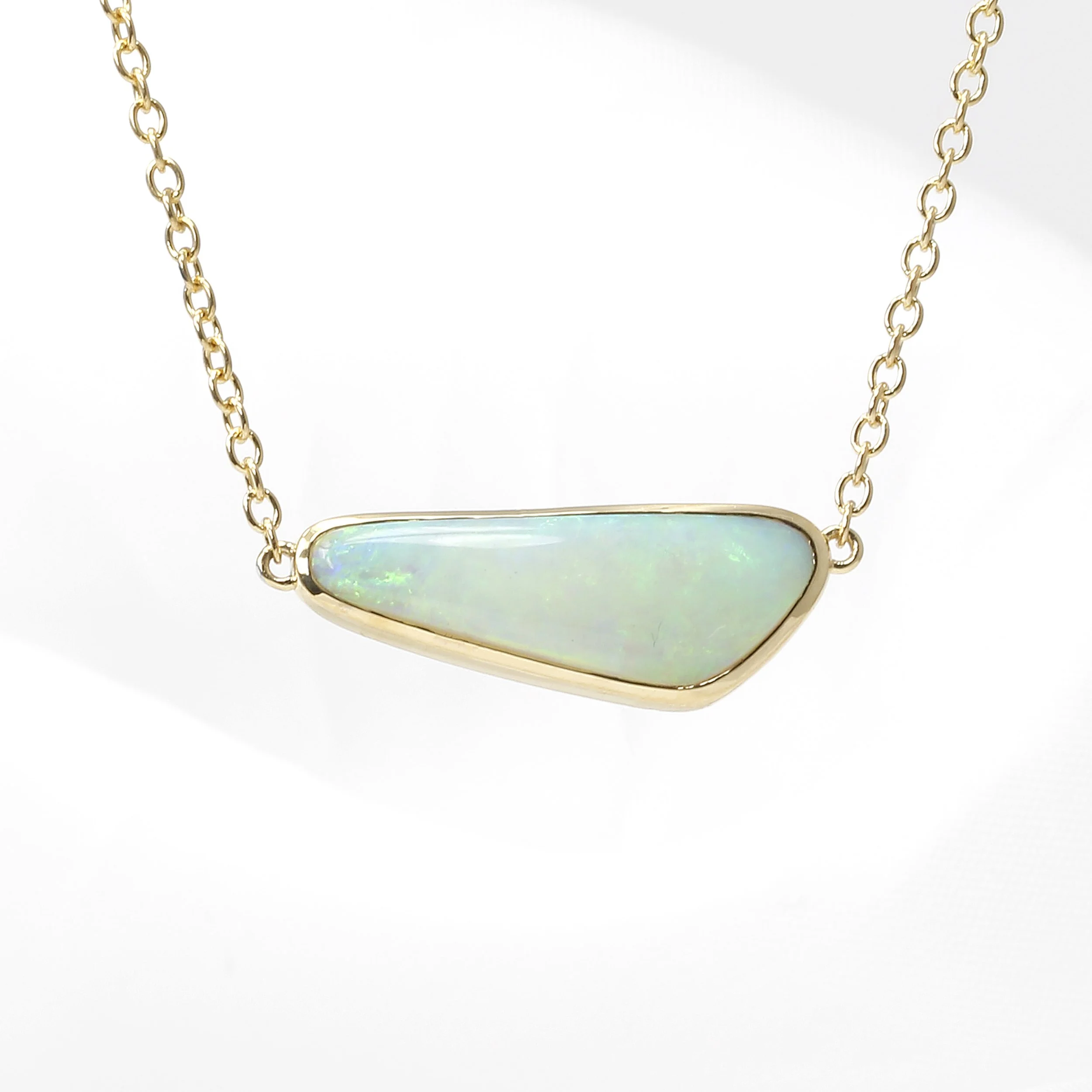 Opal Necklace in 9ct Yellow Gold