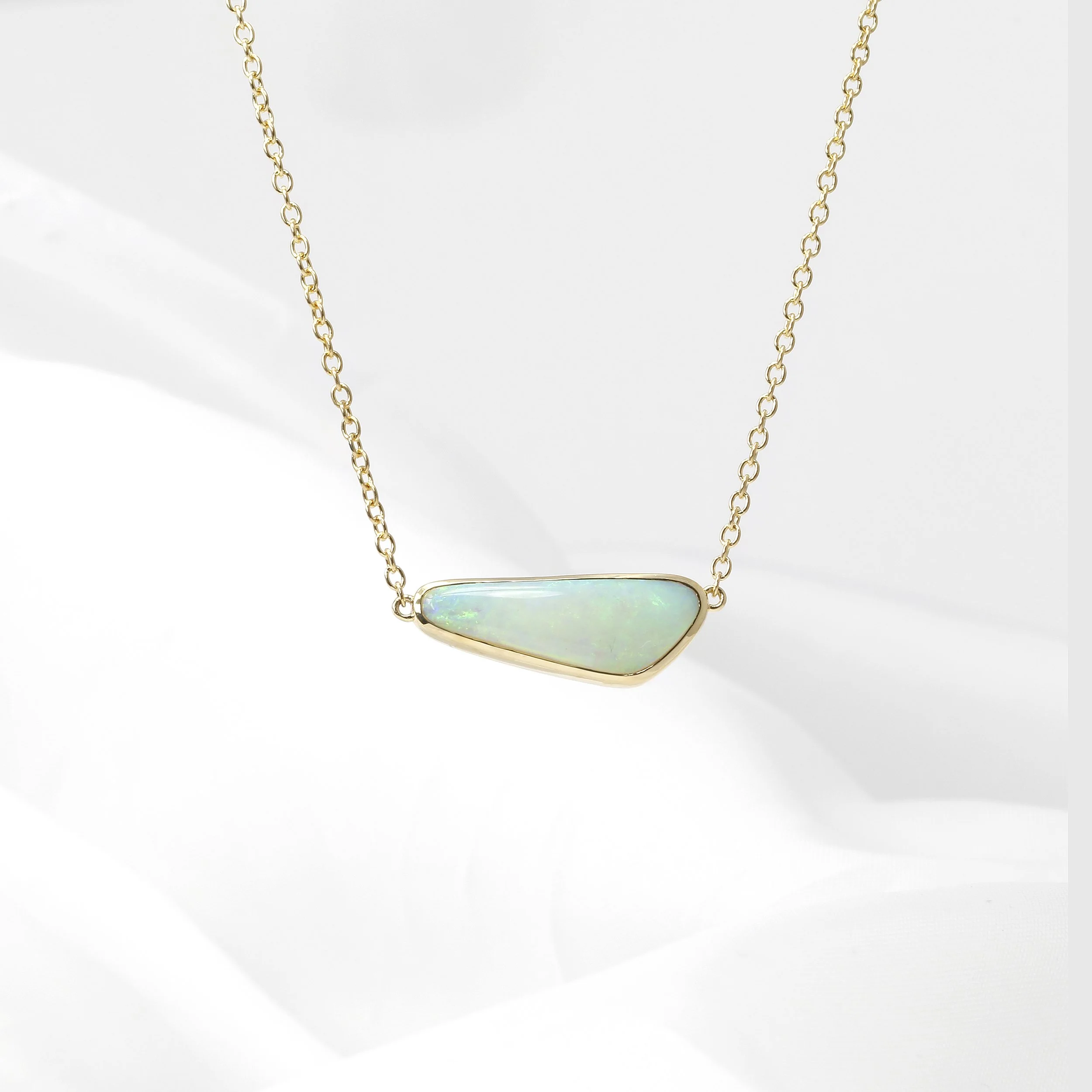 Opal Necklace in 9ct Yellow Gold