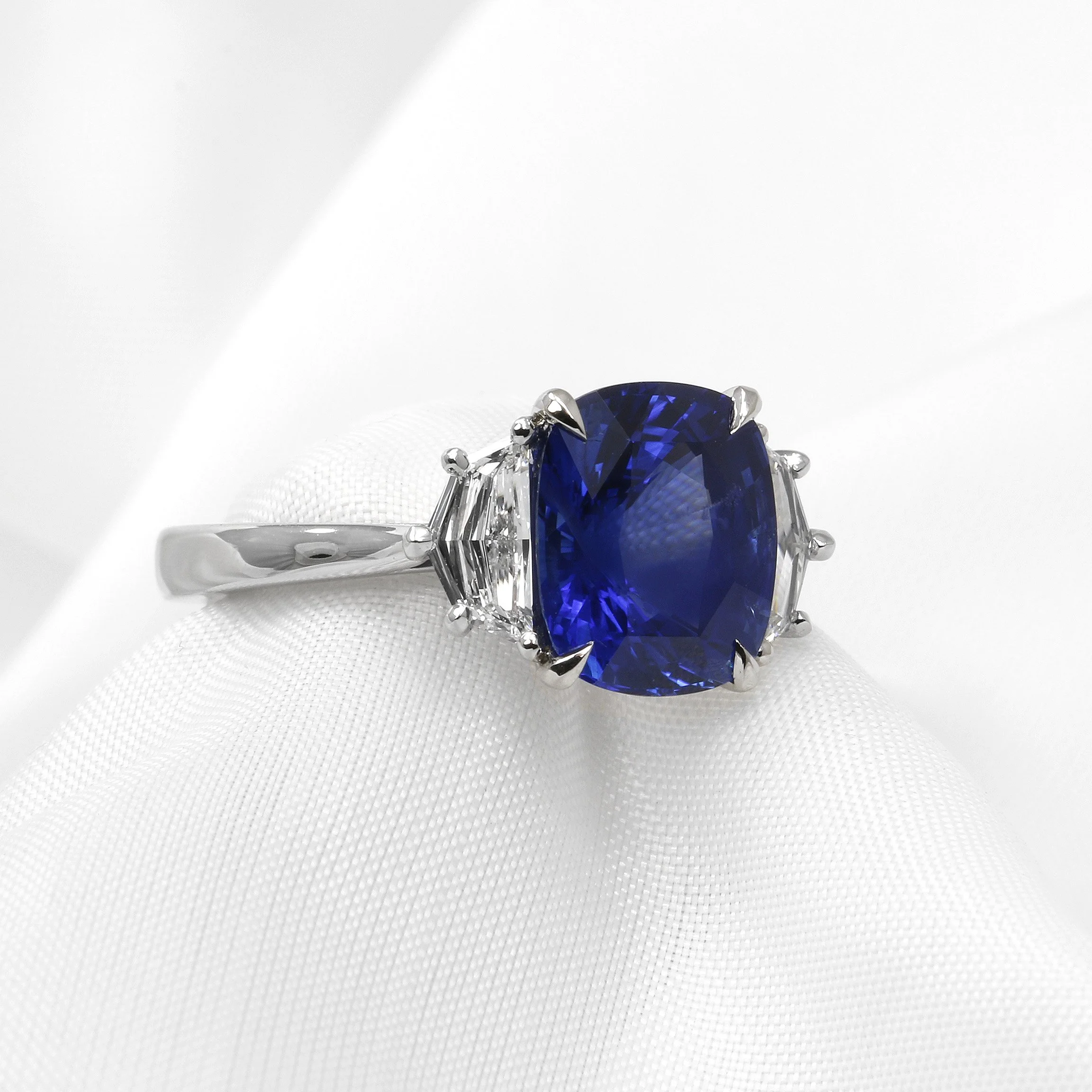 Sapphire and Cadillac Diamond Ring