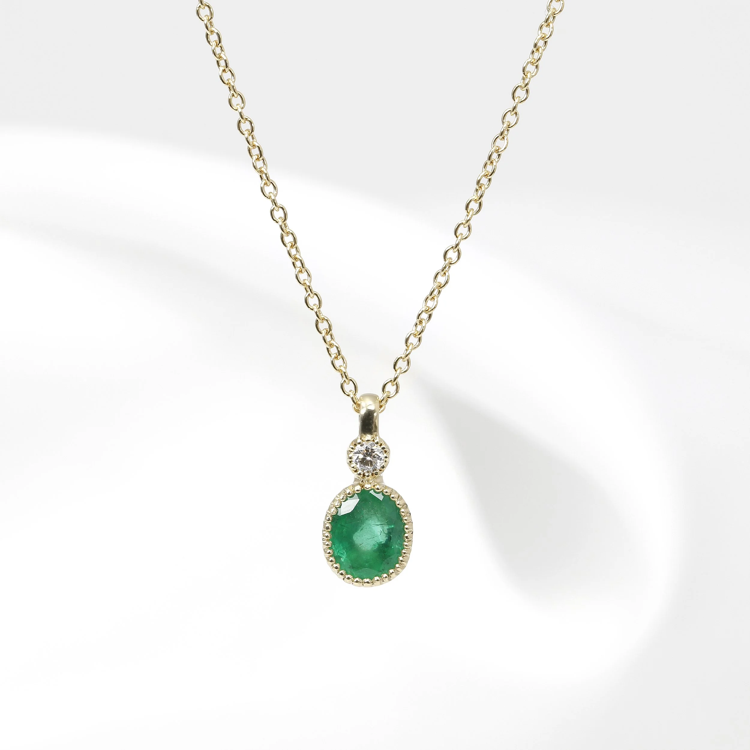 Emerald and Diamond Jardin Des Délices Pendant