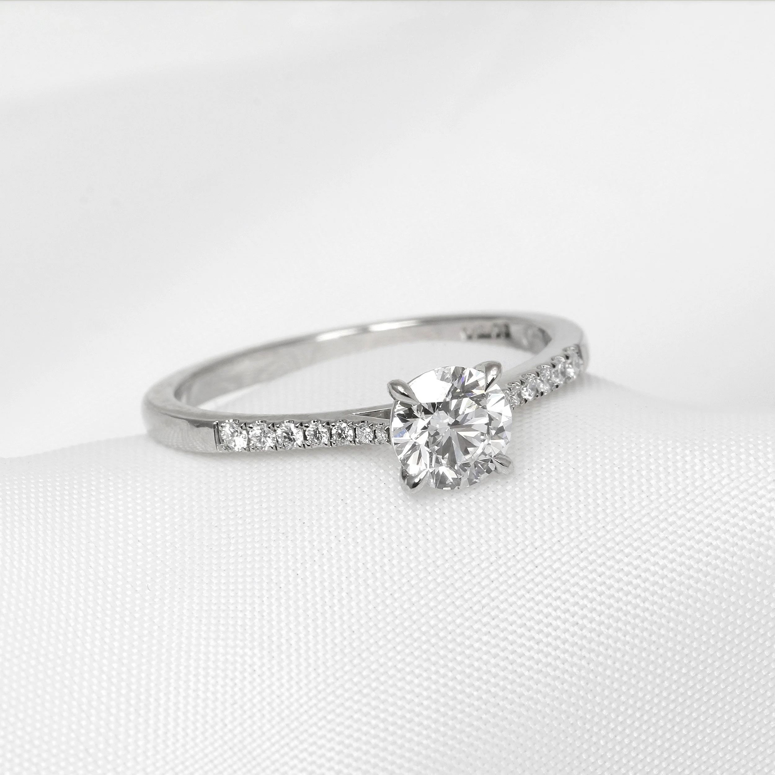Diamond Solitaire Ring in Platinum