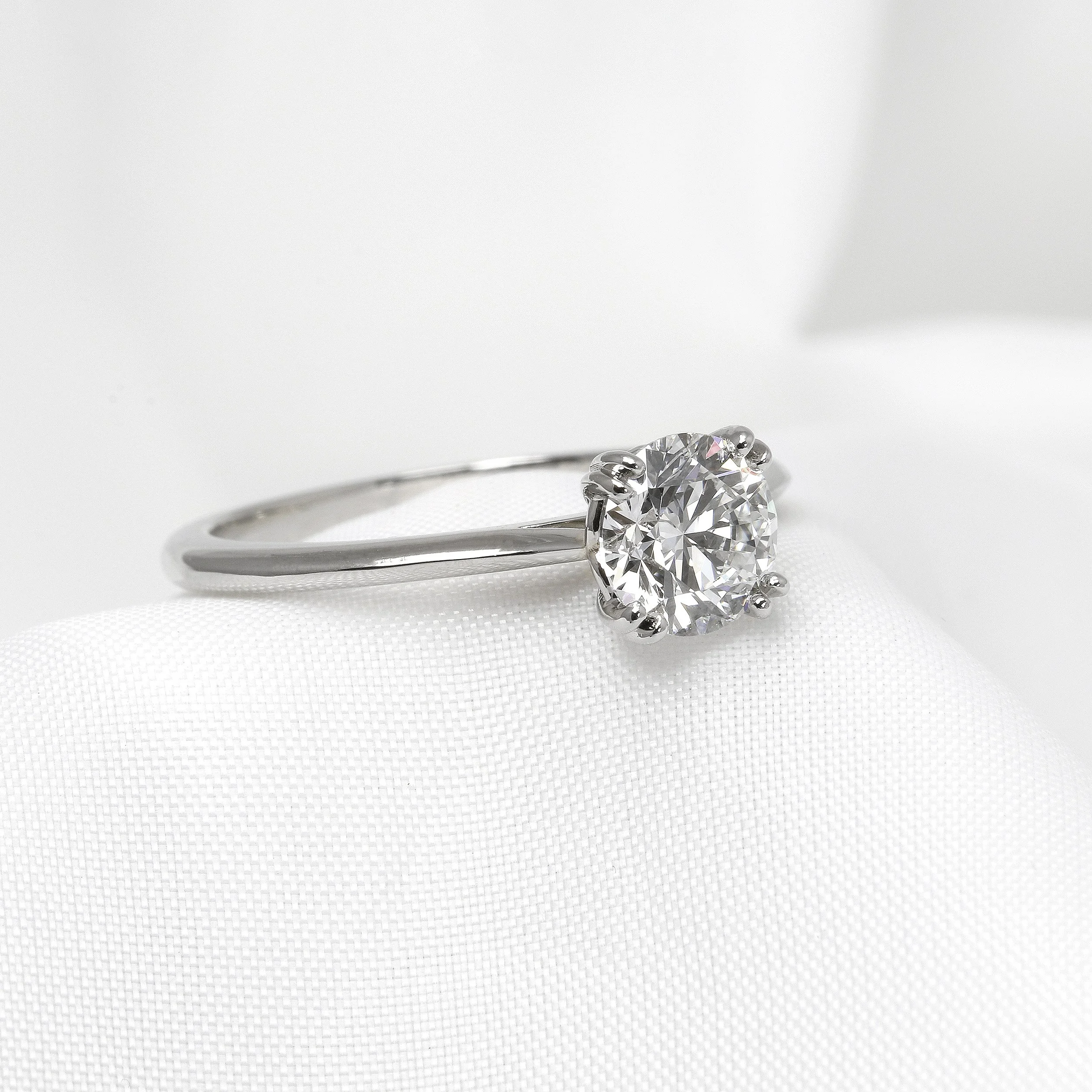 Lab Created 1.00ct Diamond Solitaire Ring in Platinum