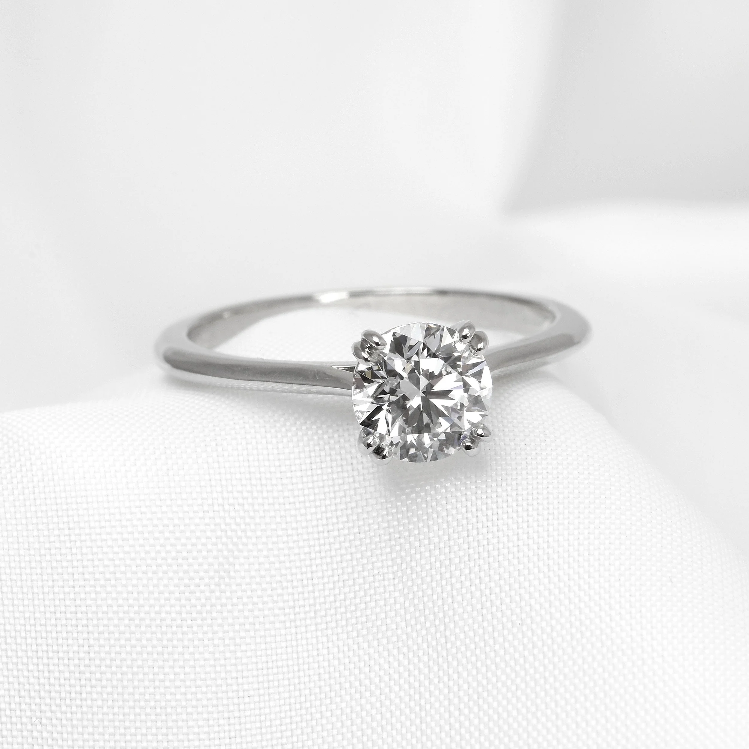 Lab Created 1.00ct Diamond Solitaire Ring in Platinum