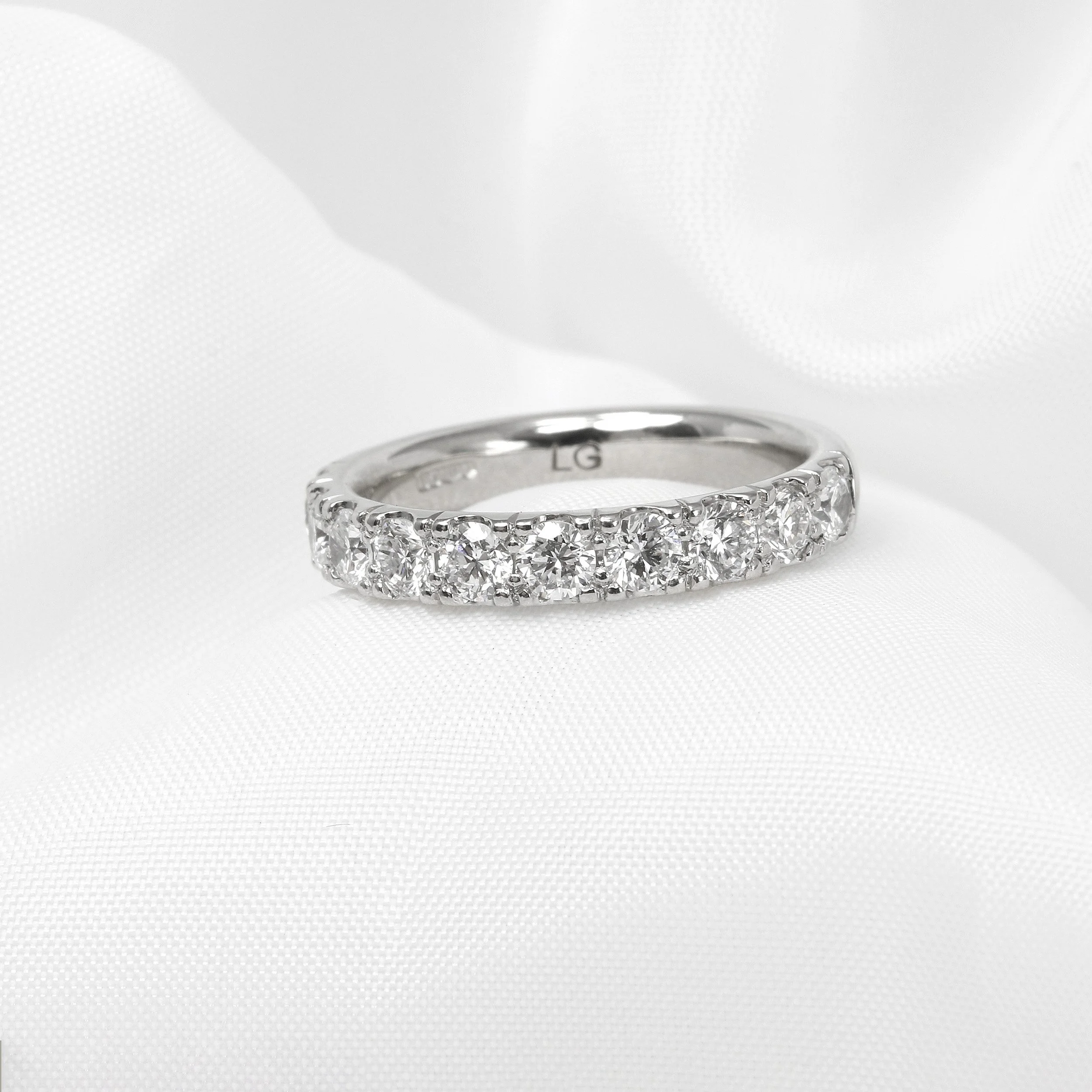 Lab Created Diamond Eternity Ring in Platinum