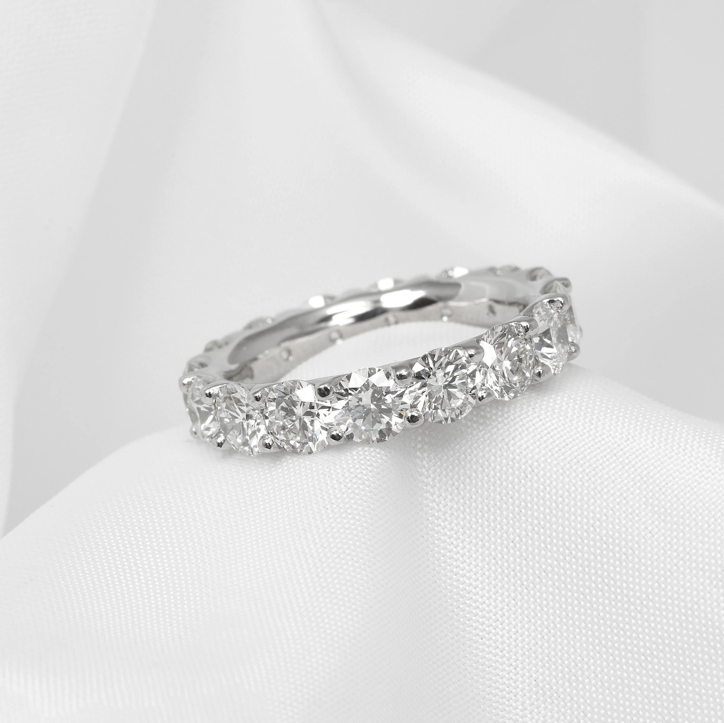 Diamond Full Eternity Ring in Platinum