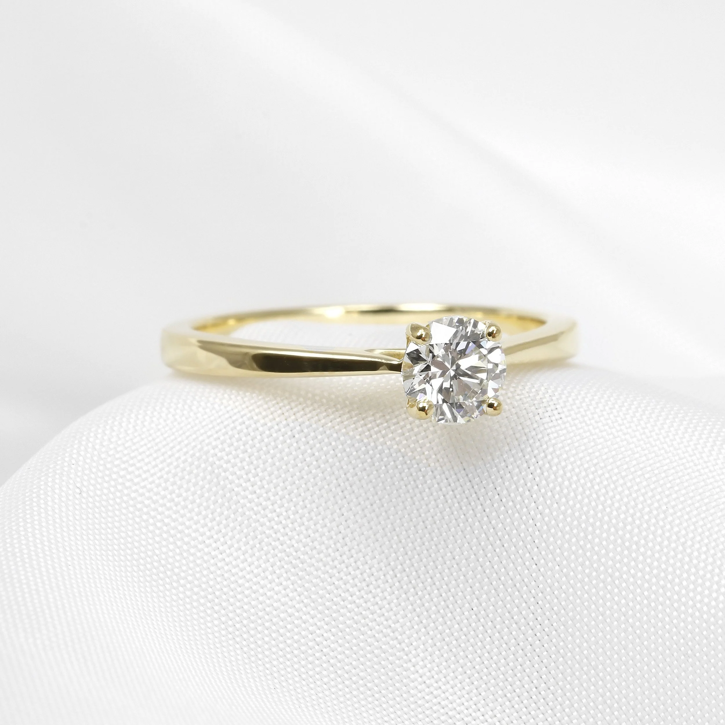 0.50ct Diamond Solitaire Ring in 18ct Yellow Gold