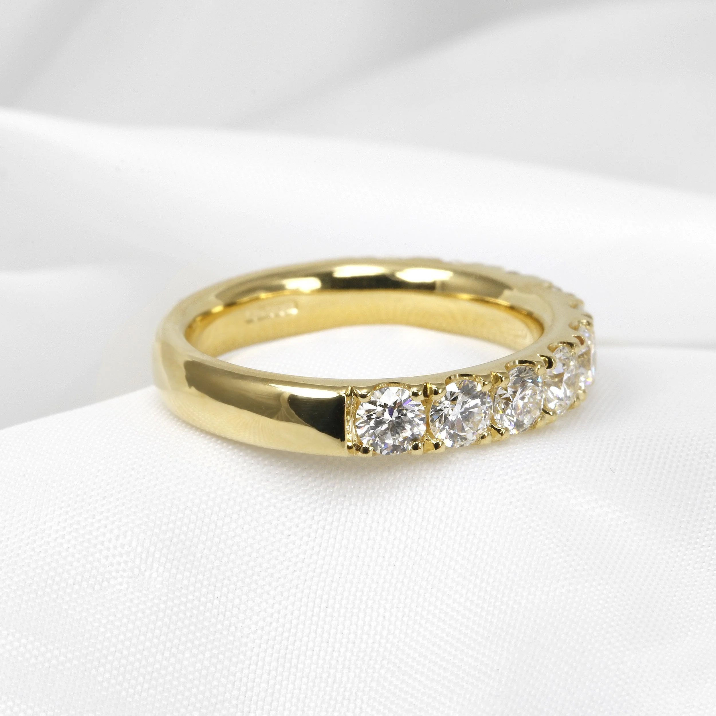 Cutaway Claw Set Diamond Eternity Ring